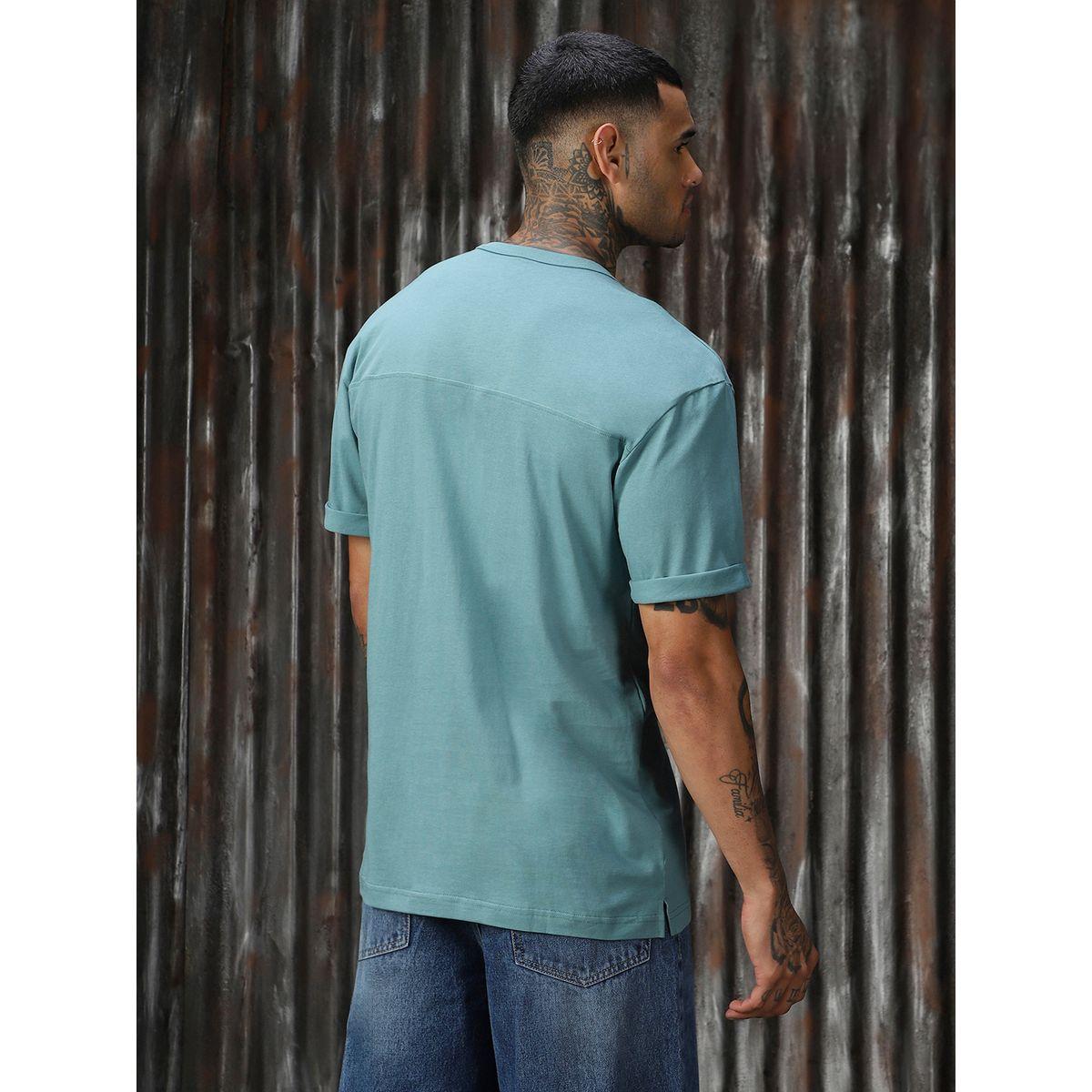 High Star X Styli  Solid Cotton Relaxed Fit Round Neck T-Shirt-men-clothing-tshirtsandpolos-tshirts-image-3