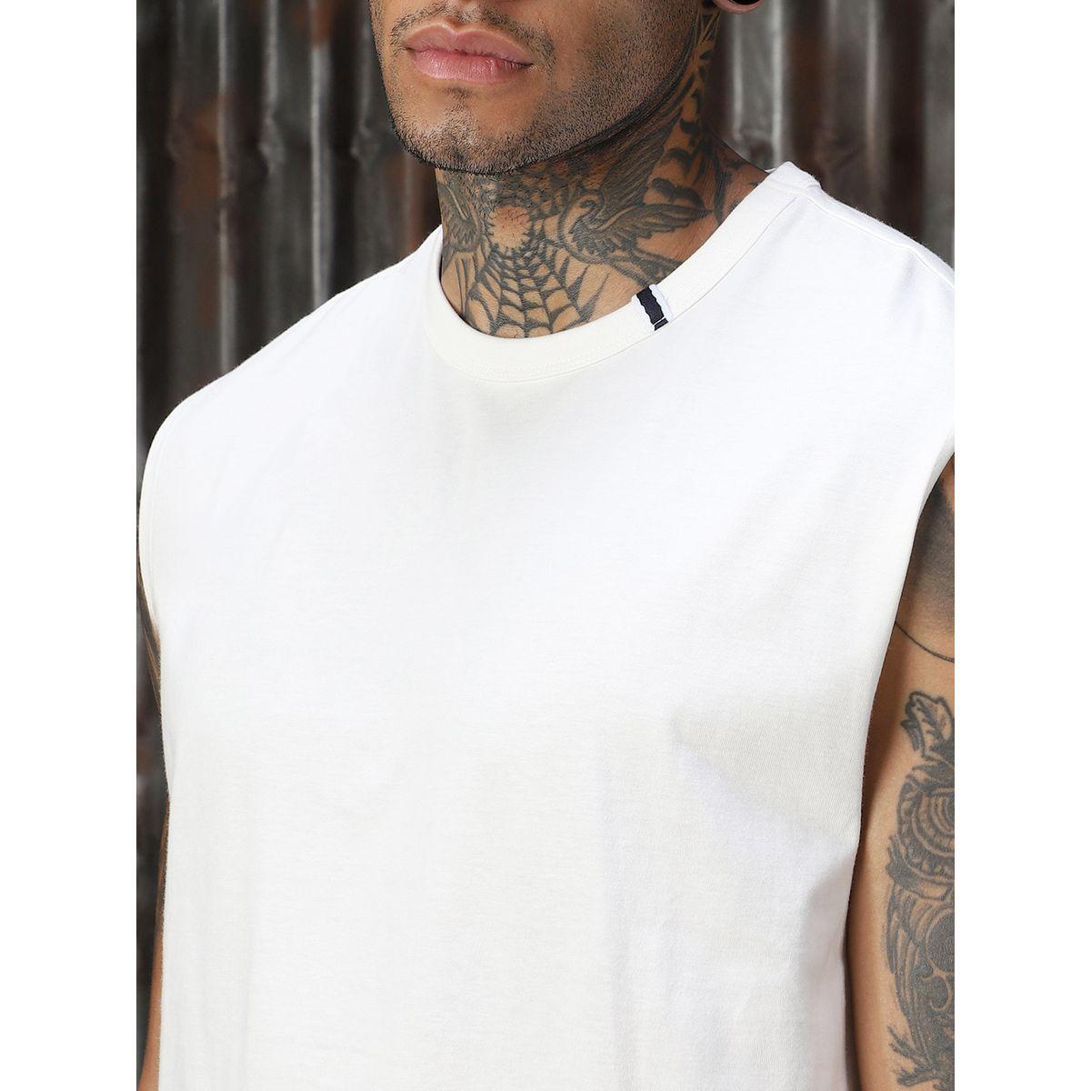 تيشيرت قطن بلا أكمام وقصة مريحة هاي ستار × ستايلي-men-clothing-tshirtsandpolos-tshirts-image-2