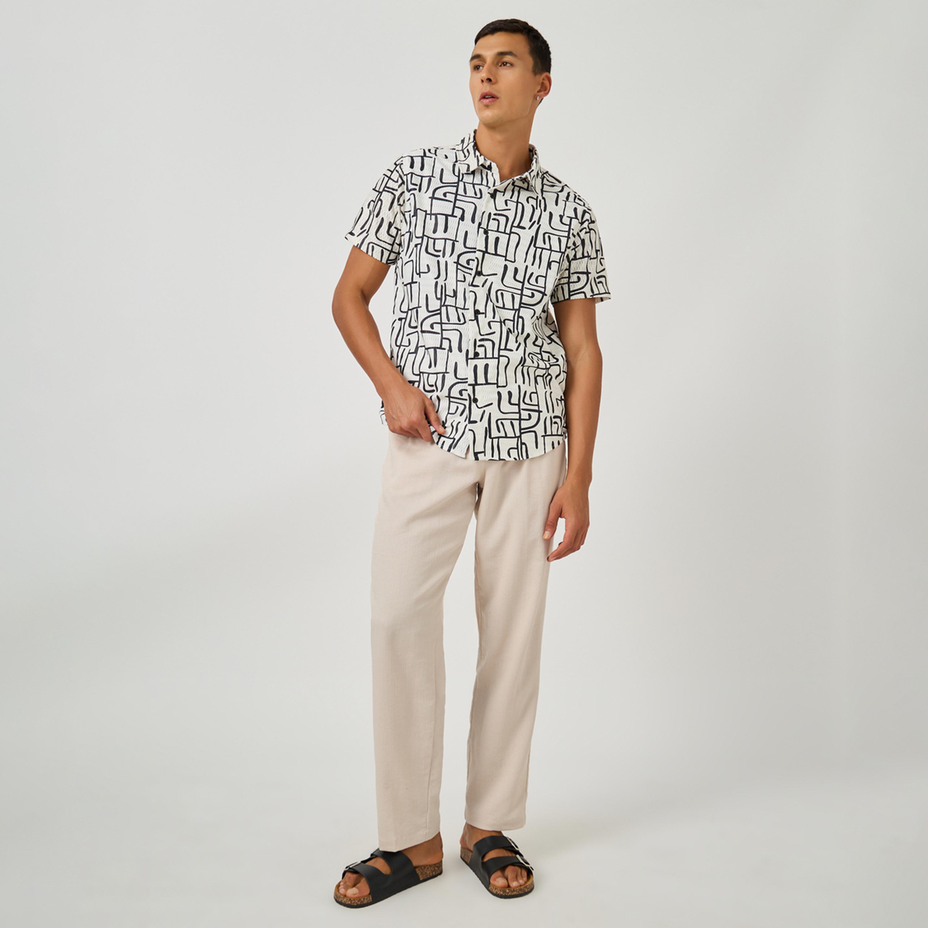 Styli All-Over Print Short Sleeve Regular Fit Shirt-men-clothing-shirts-image-2
