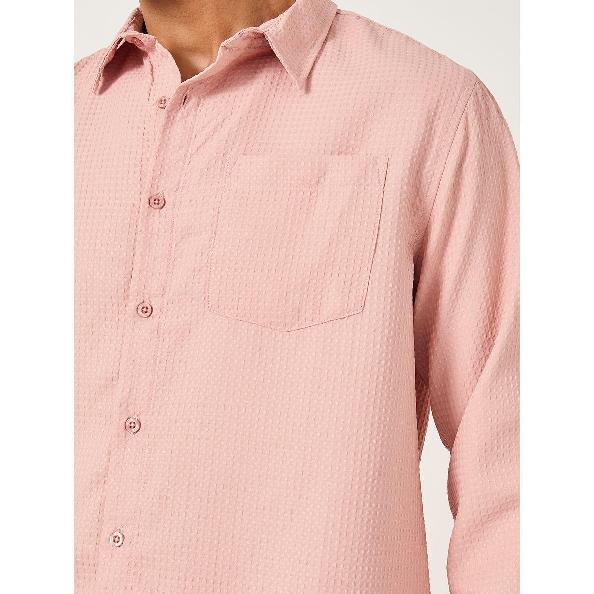 بلوزة بقصة عادية وياقة سبريد مع جيب-men-clothing-shirts-image-3