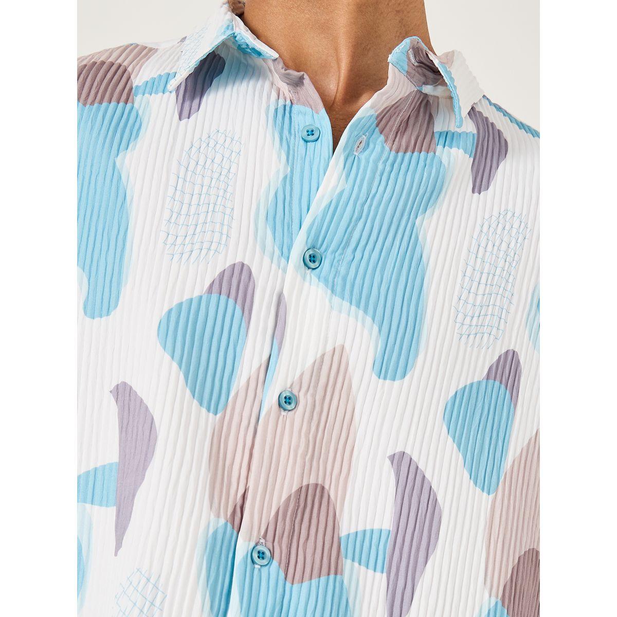 Styli Textured All-Over Print Spread Collar Shirt-men-clothing-shirts-image-3