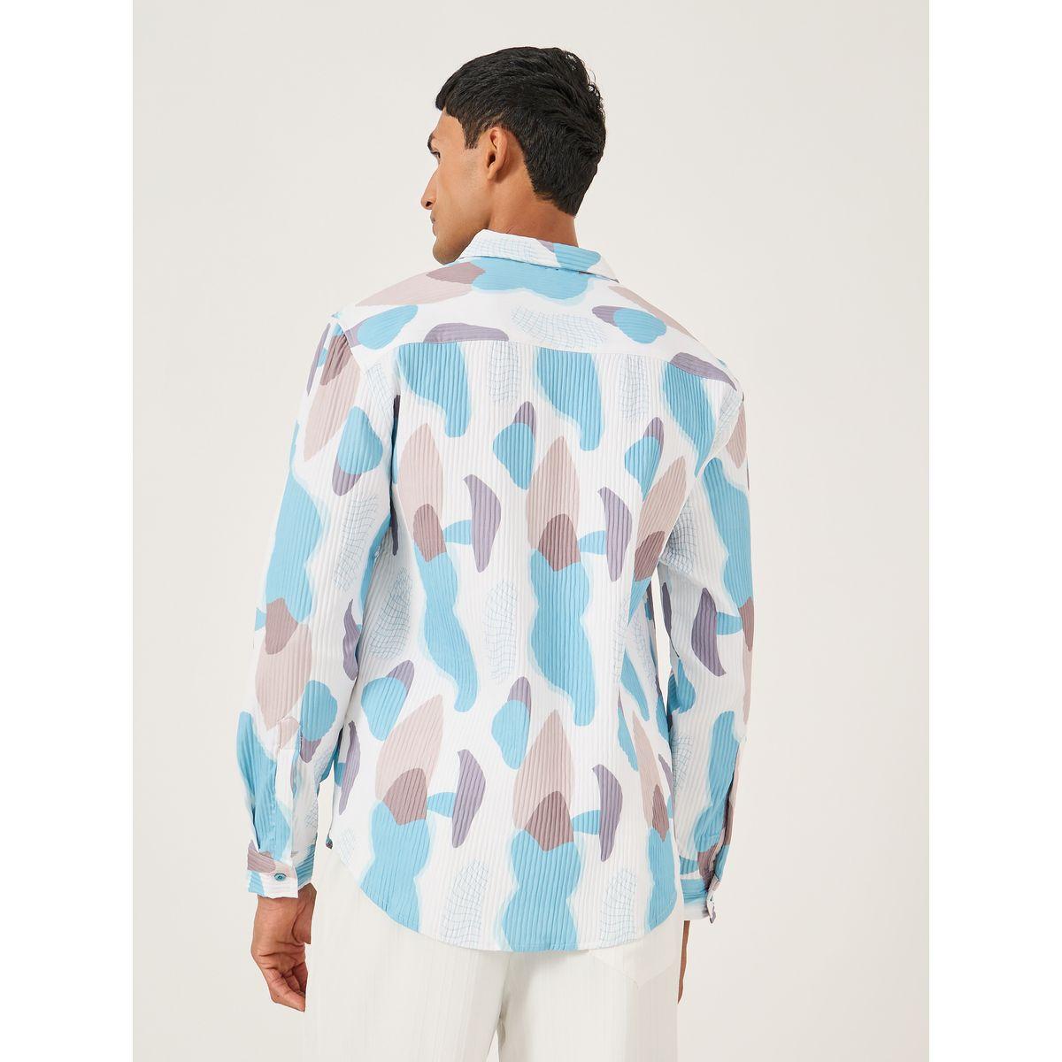 Styli Textured All-Over Print Spread Collar Shirt-men-clothing-shirts-image-4
