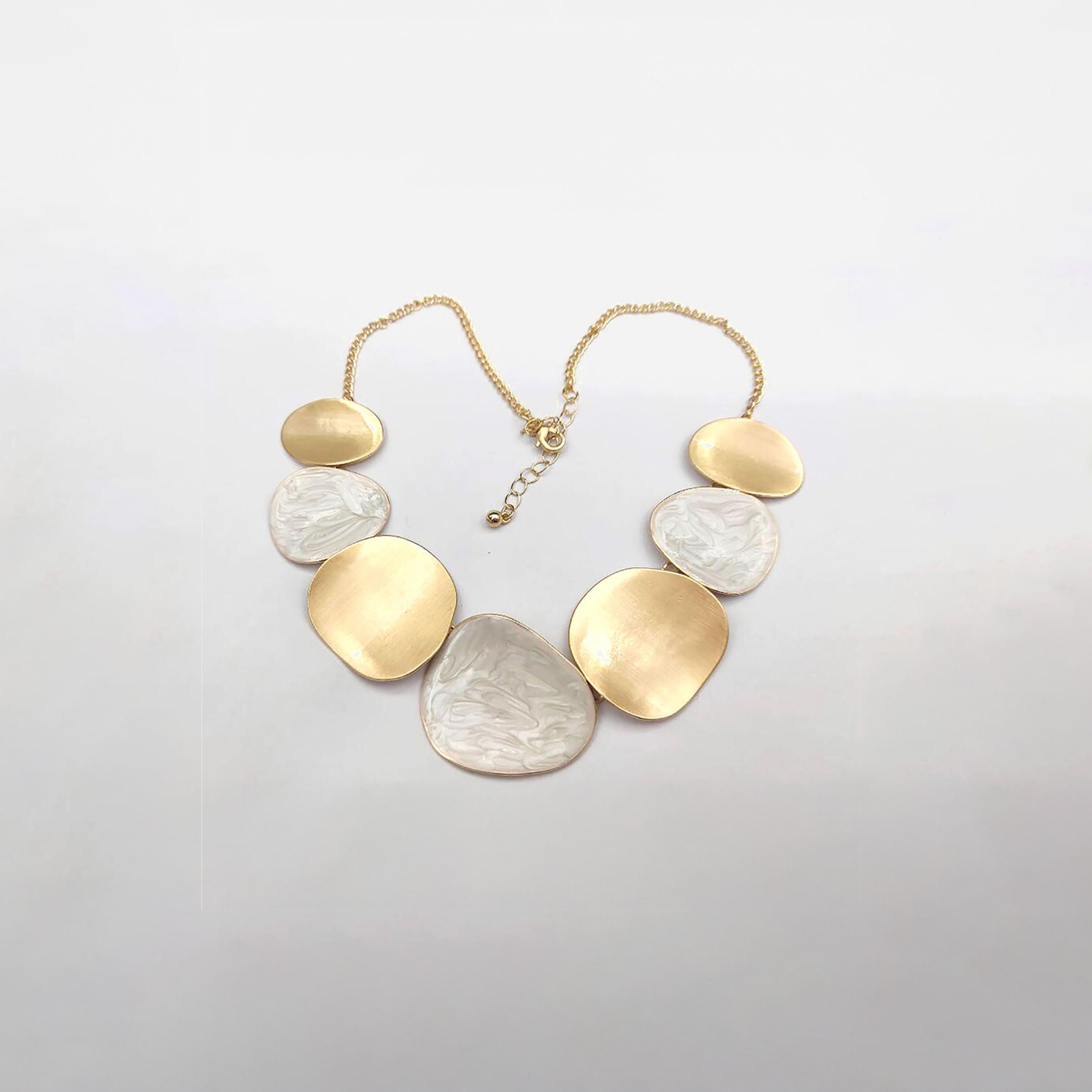 Styli Two Tone Chunky Necklace-women-watchesandjewellery-jewellery-necklacesandpendants-image-1