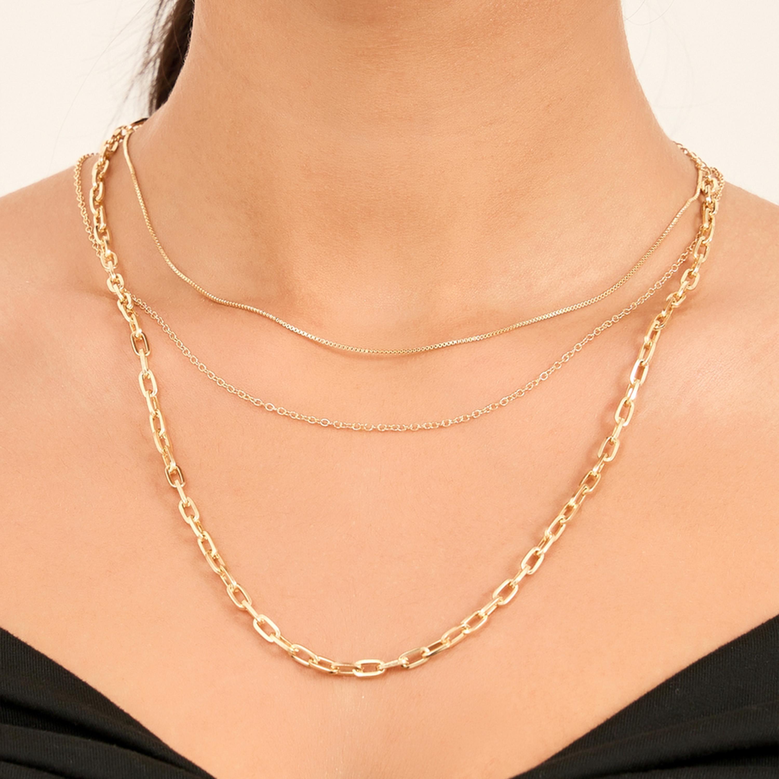 Styli Set Of 3 - Chain Necklace-women-watchesandjewellery-jewellery-necklacesandpendants-image-1