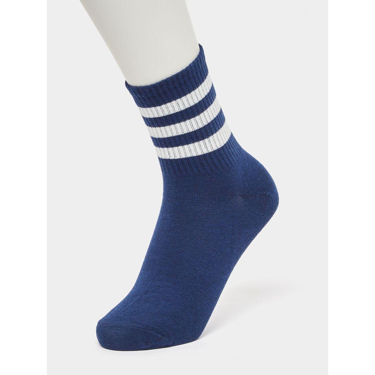 Styli Set of 3 - Striped Cuff Crew Socks-men-socks-image-6