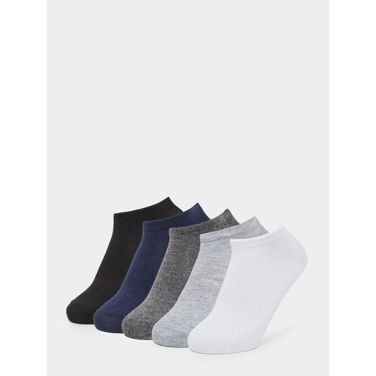 Styli Set of 5 - Solid Ankle Length Socks-men-socks-image-1