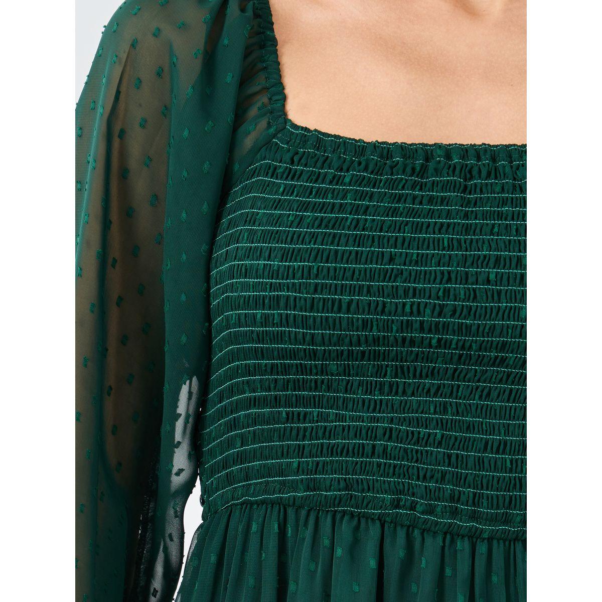 فستان ميدي بياقة مربعة-women-clothing-dresses-image-4