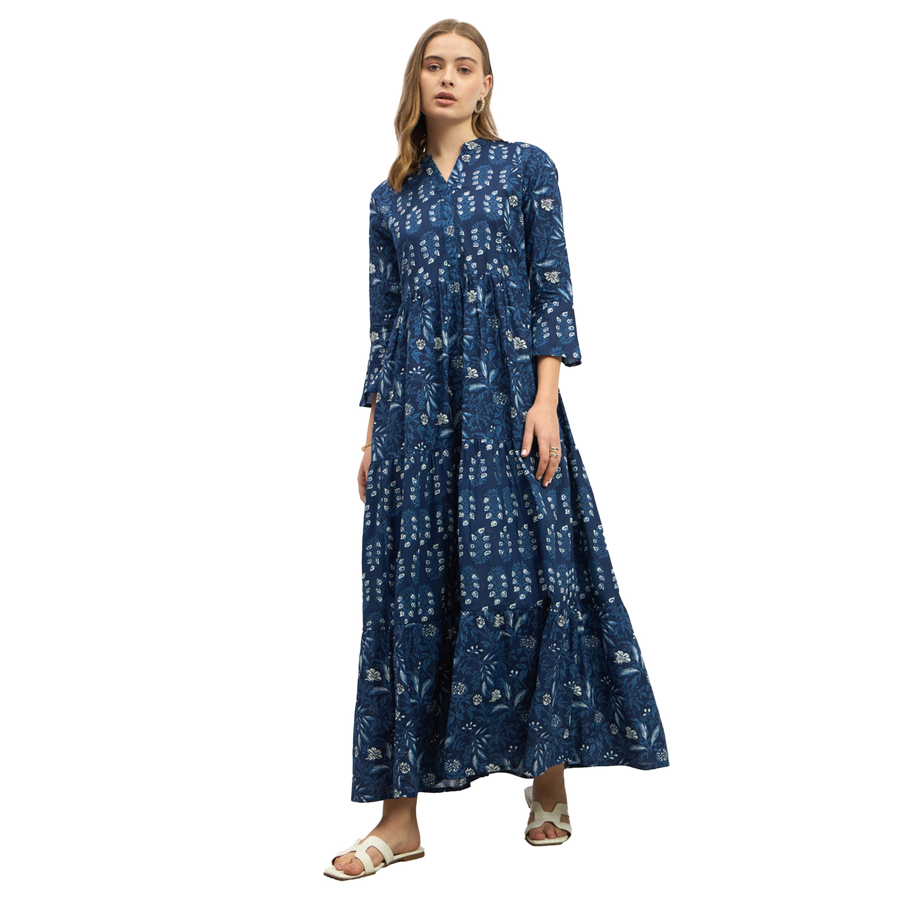 Styli Floral Print Tiered Maxi Dress-women-clothing-dresses-image-2