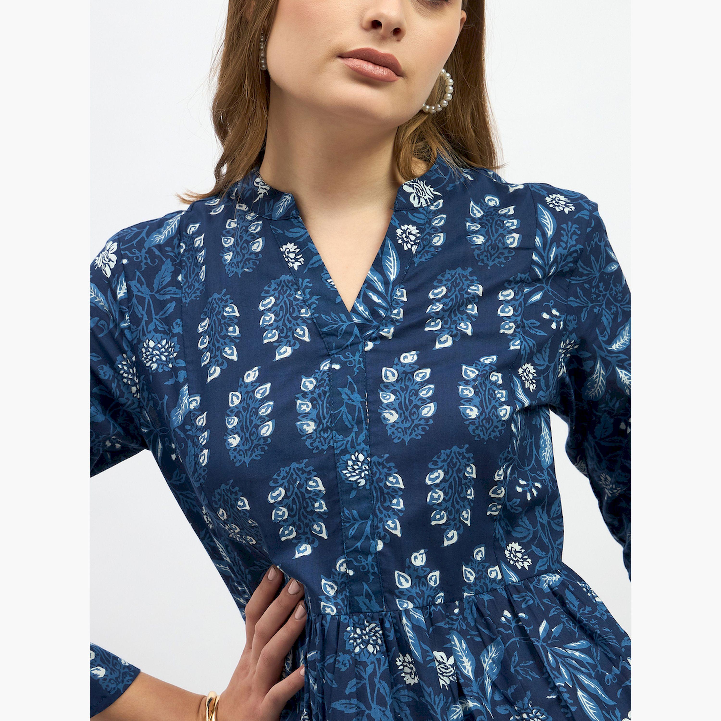 Styli Floral Print Tiered Maxi Dress-women-clothing-dresses-image-4