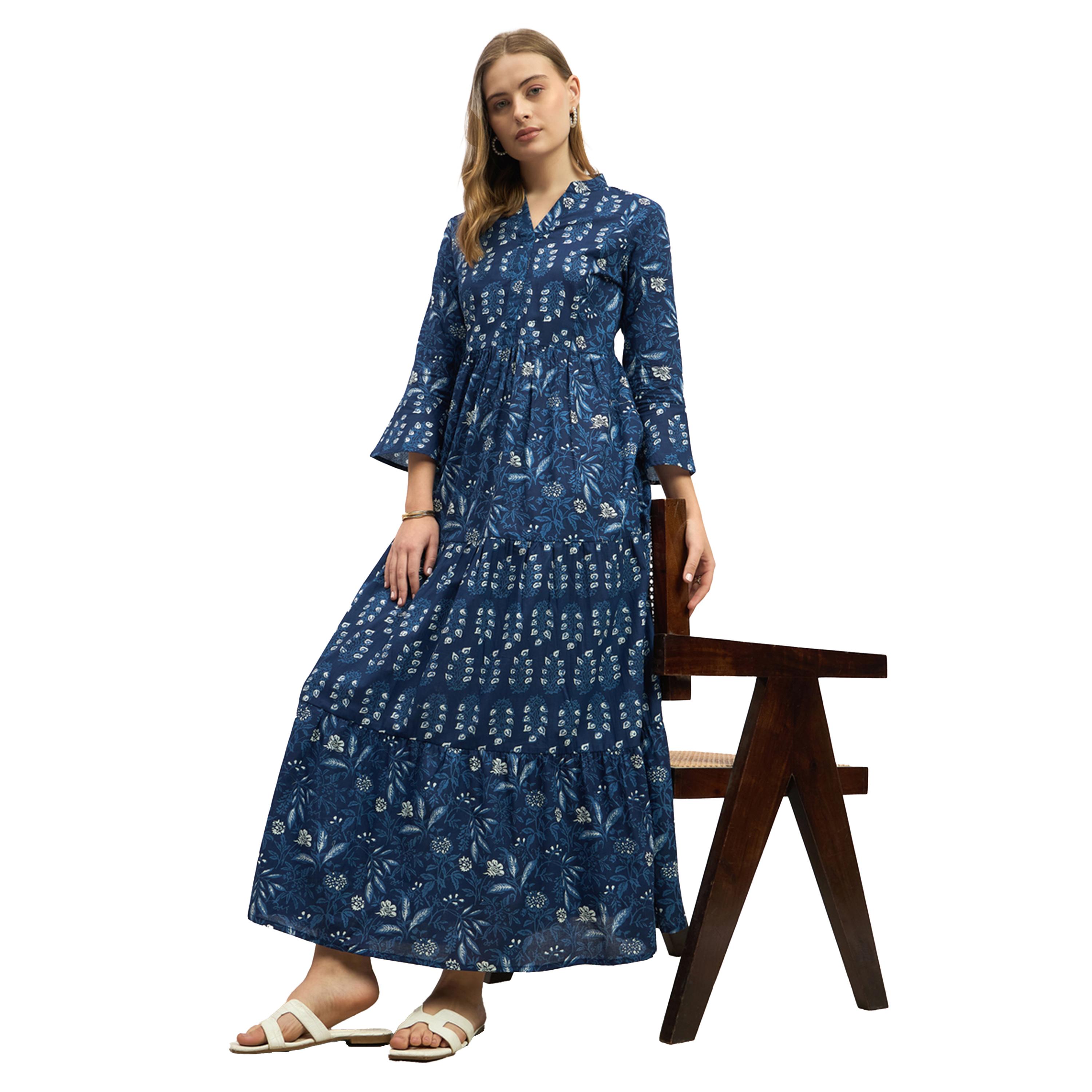 Styli Floral Print Tiered Maxi Dress-women-clothing-dresses-image-6