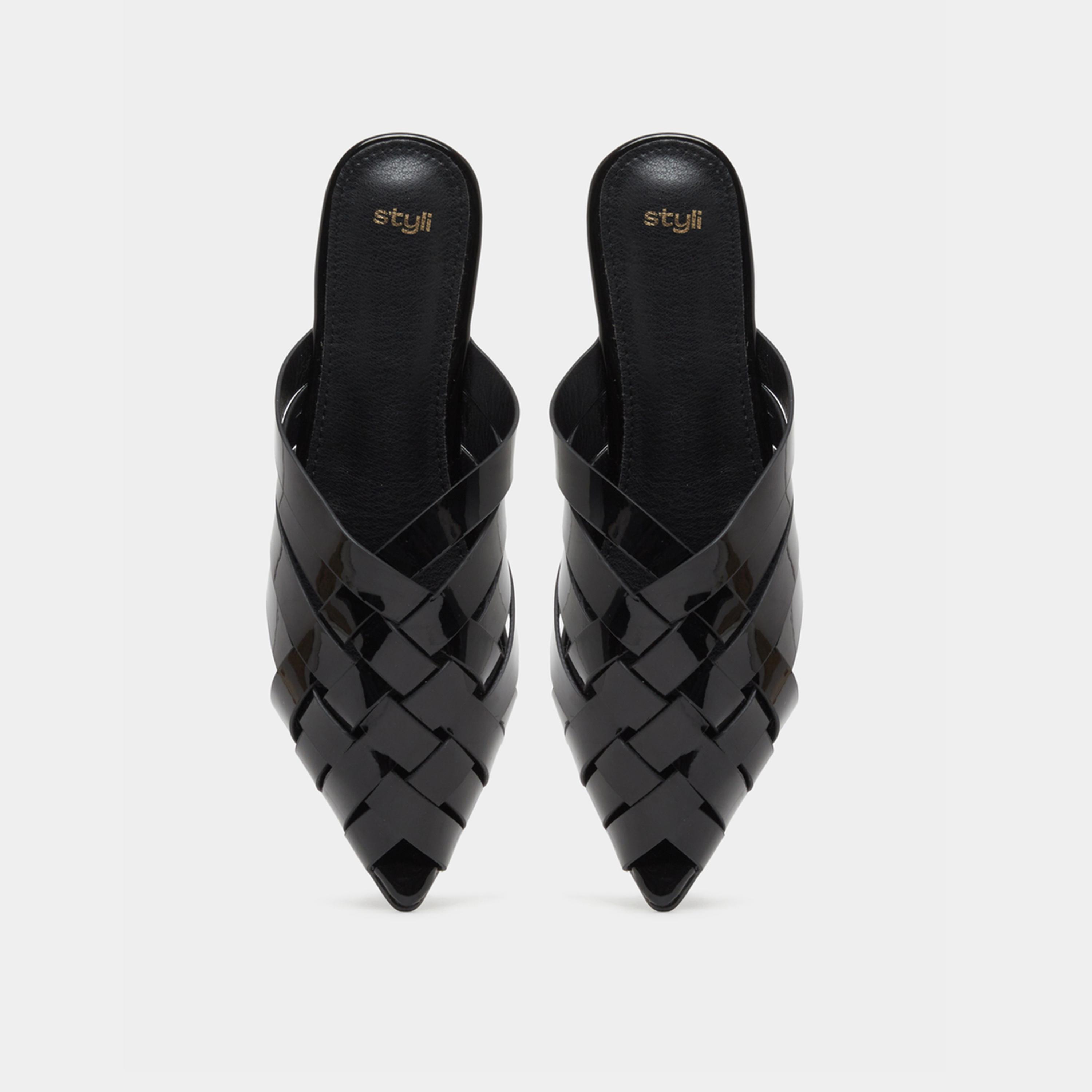 Styli Pointed Toe Slip On Flat Mules-women-shoes-flats-mules-image-5