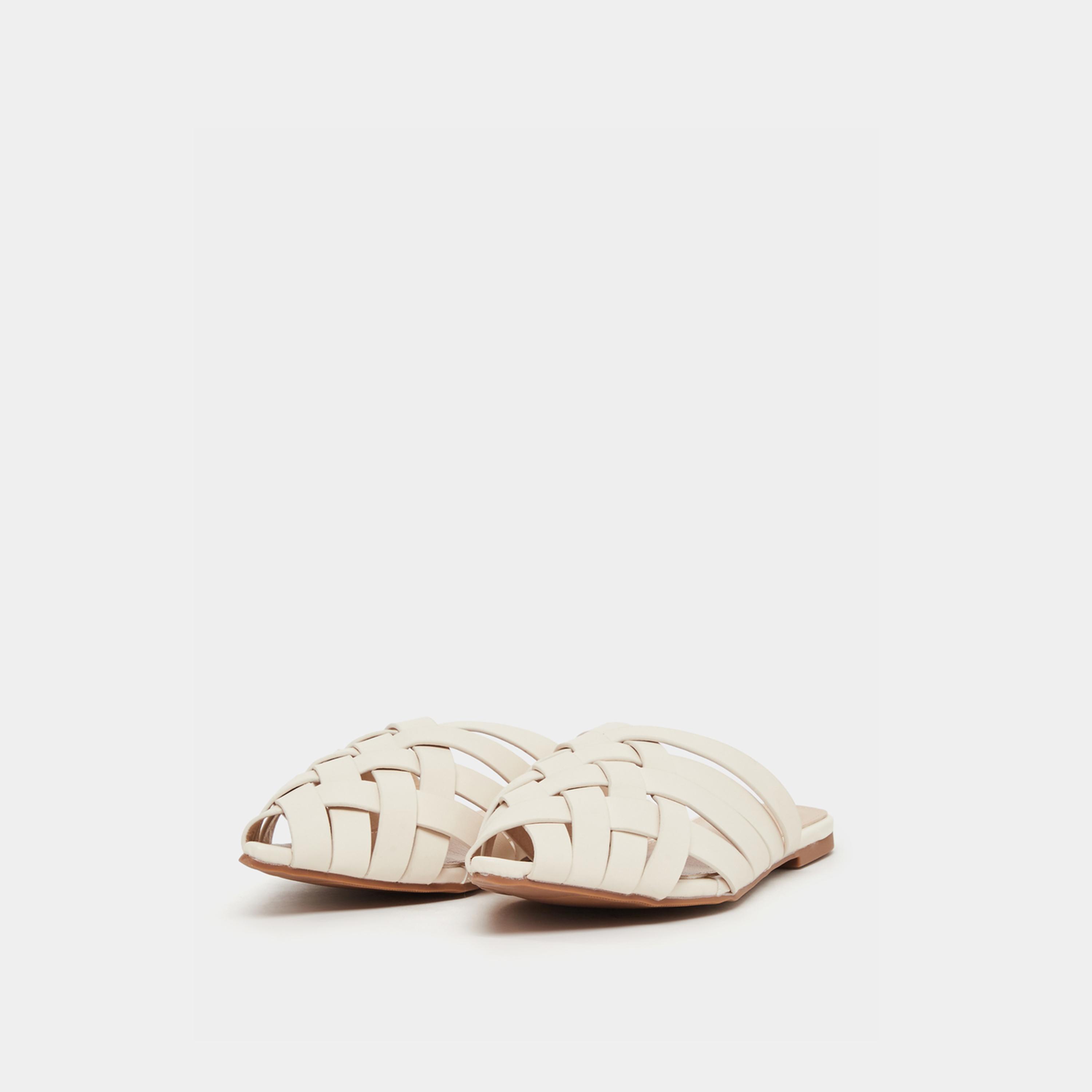 Styli Multi Strap Pointed Toe Slip On Mules-women-shoes-flats-mules-image-2