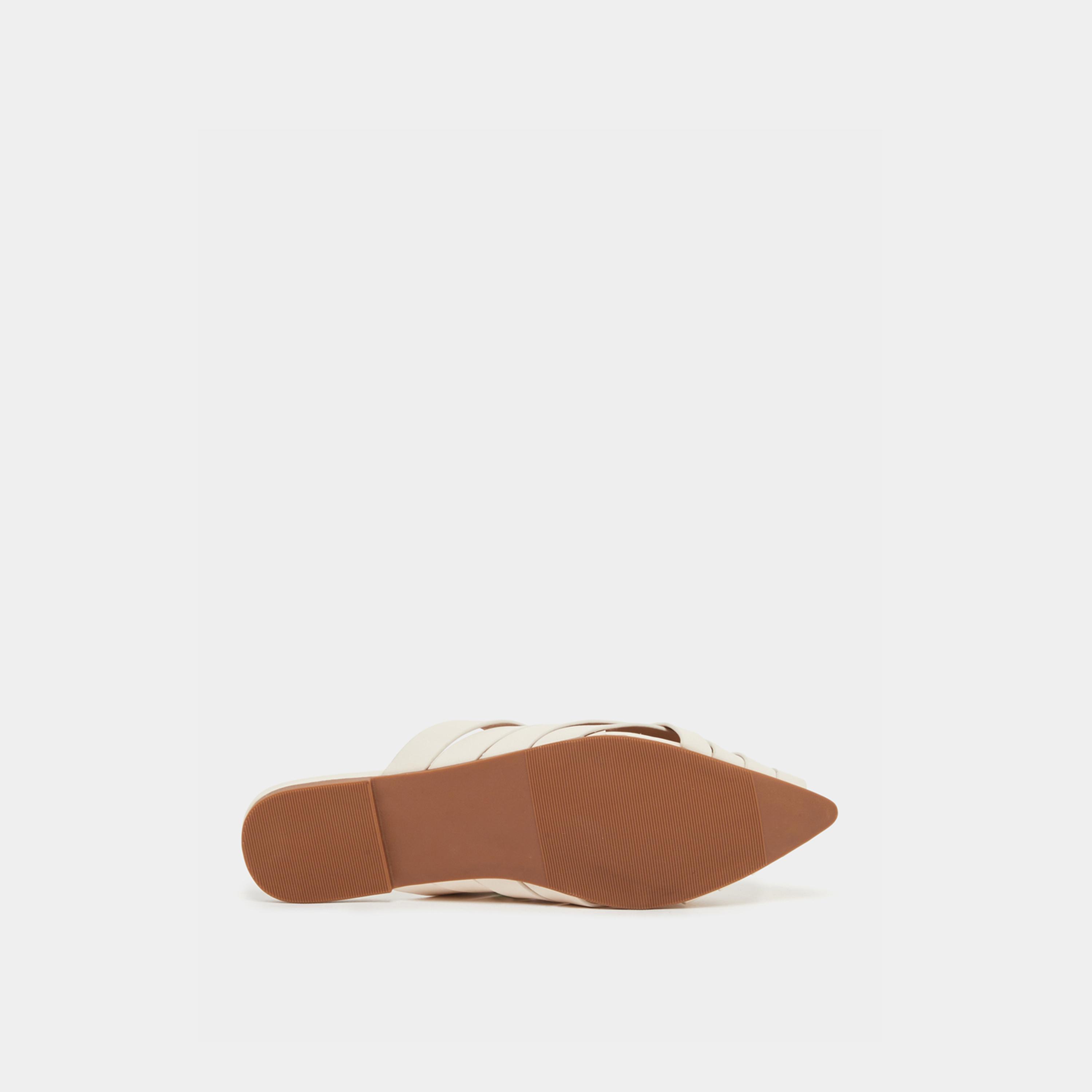 Styli Multi Strap Pointed Toe Slip On Mules-women-shoes-flats-mules-image-6