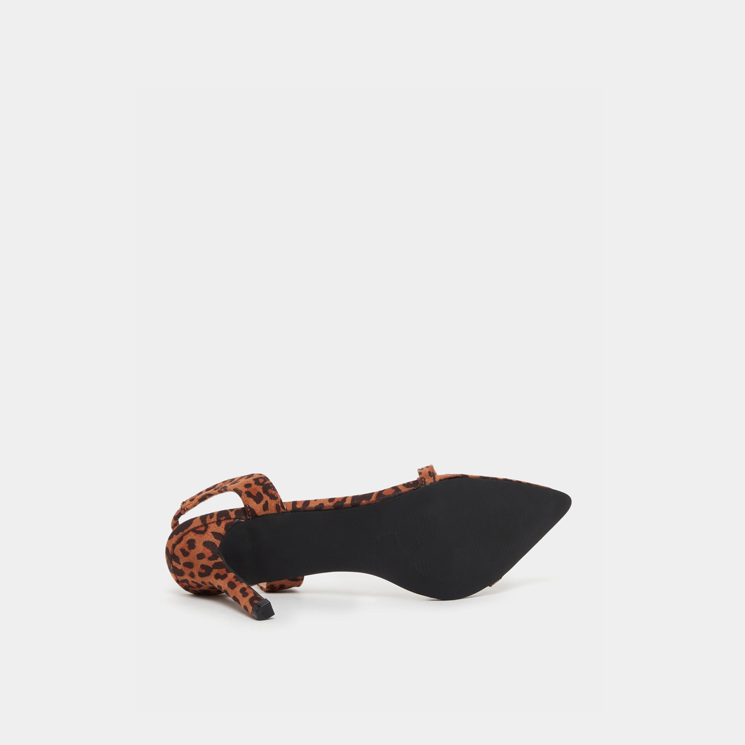 Styli Leopard Print Slingback Stiletto Heel Sandals-women-shoes-sandals-heeled-image-6
