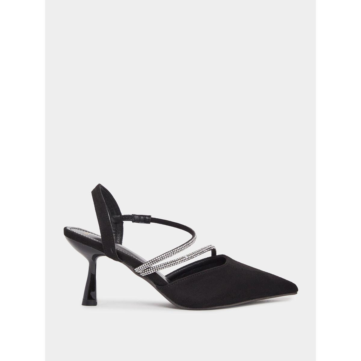 Embellished Asymmetric Strap Pumps-women-shoes-heels-image-1