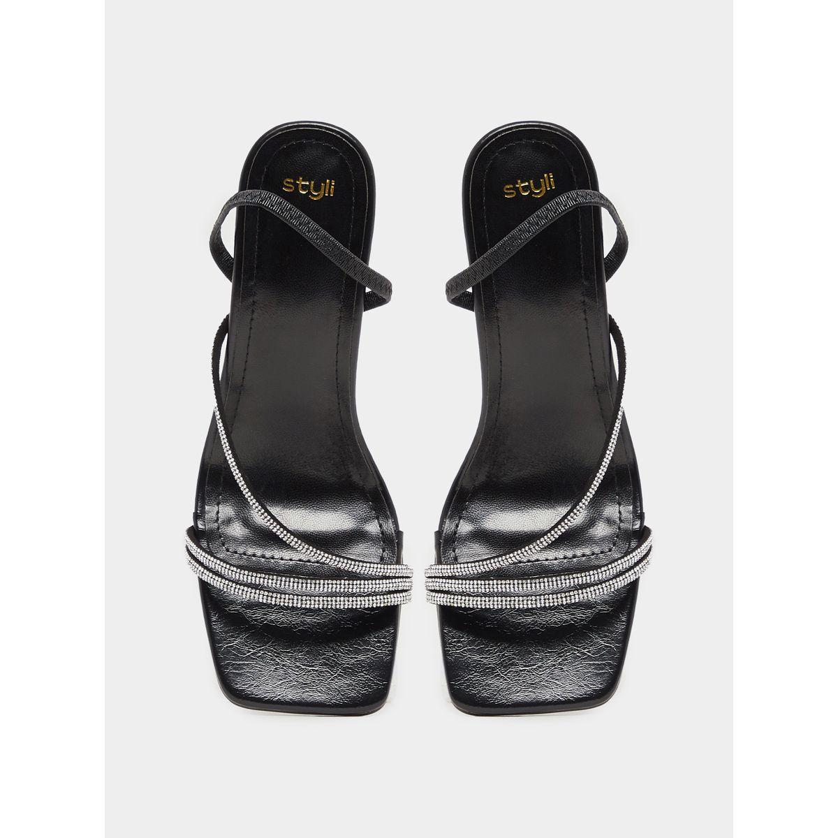 Embellished Slingback Kitten Heel Sandals-women-shoes-heels-image-5