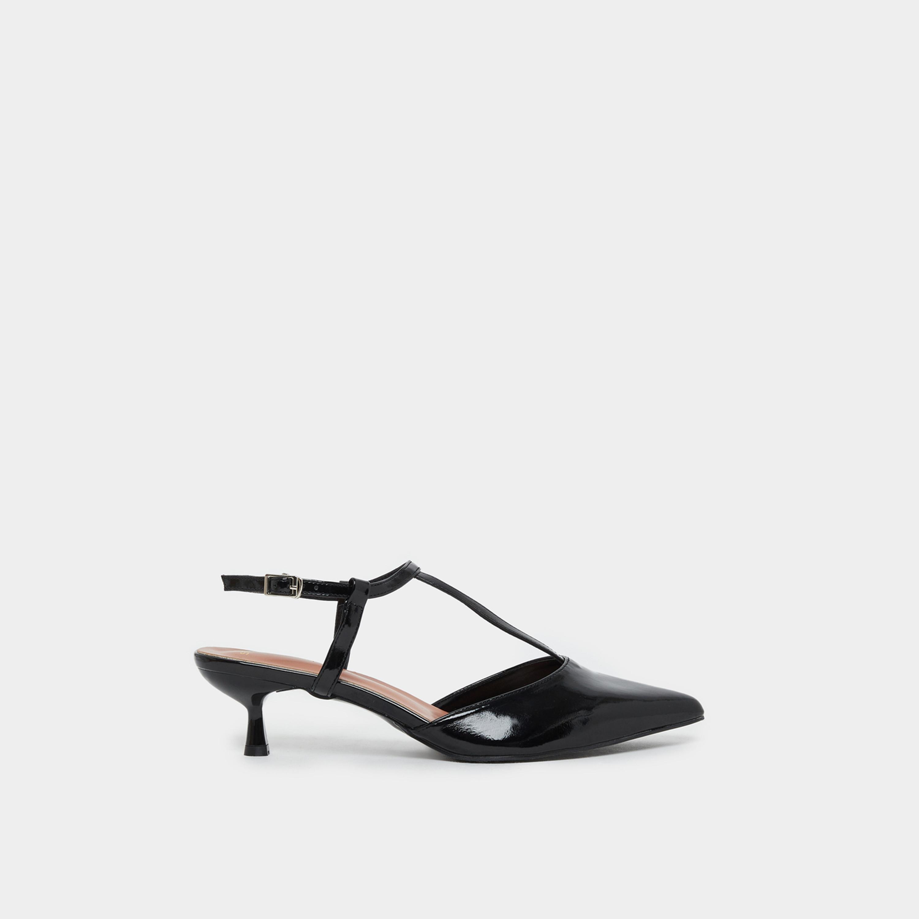 ستايلي - حذاء بكعب صغير وحزام للكاحل ومقدمة مدببة-women-shoes-heels-image-1