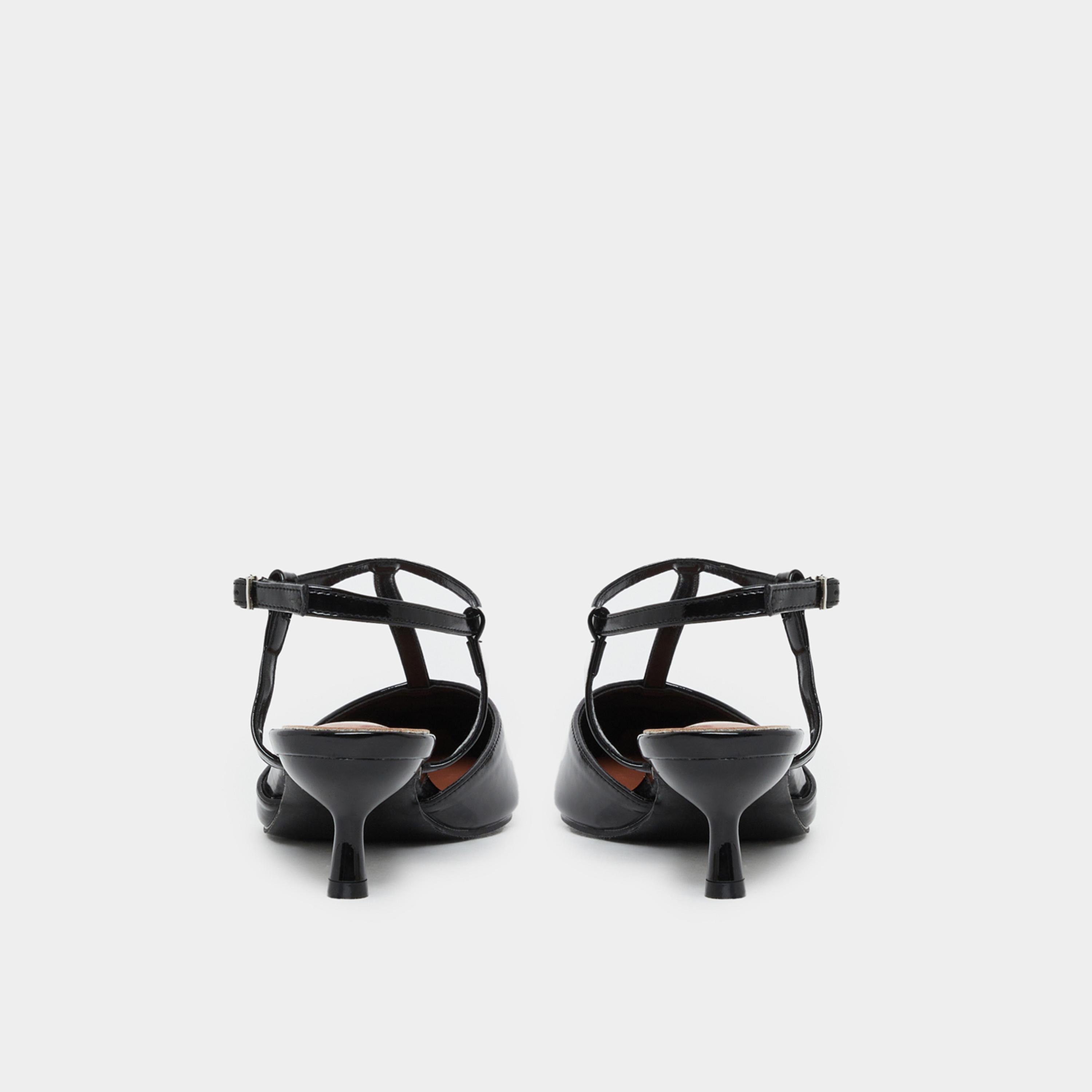 Styli Pointed Toe Ankle Strap Kitten Heel Shoes-women-shoes-heels-image-4