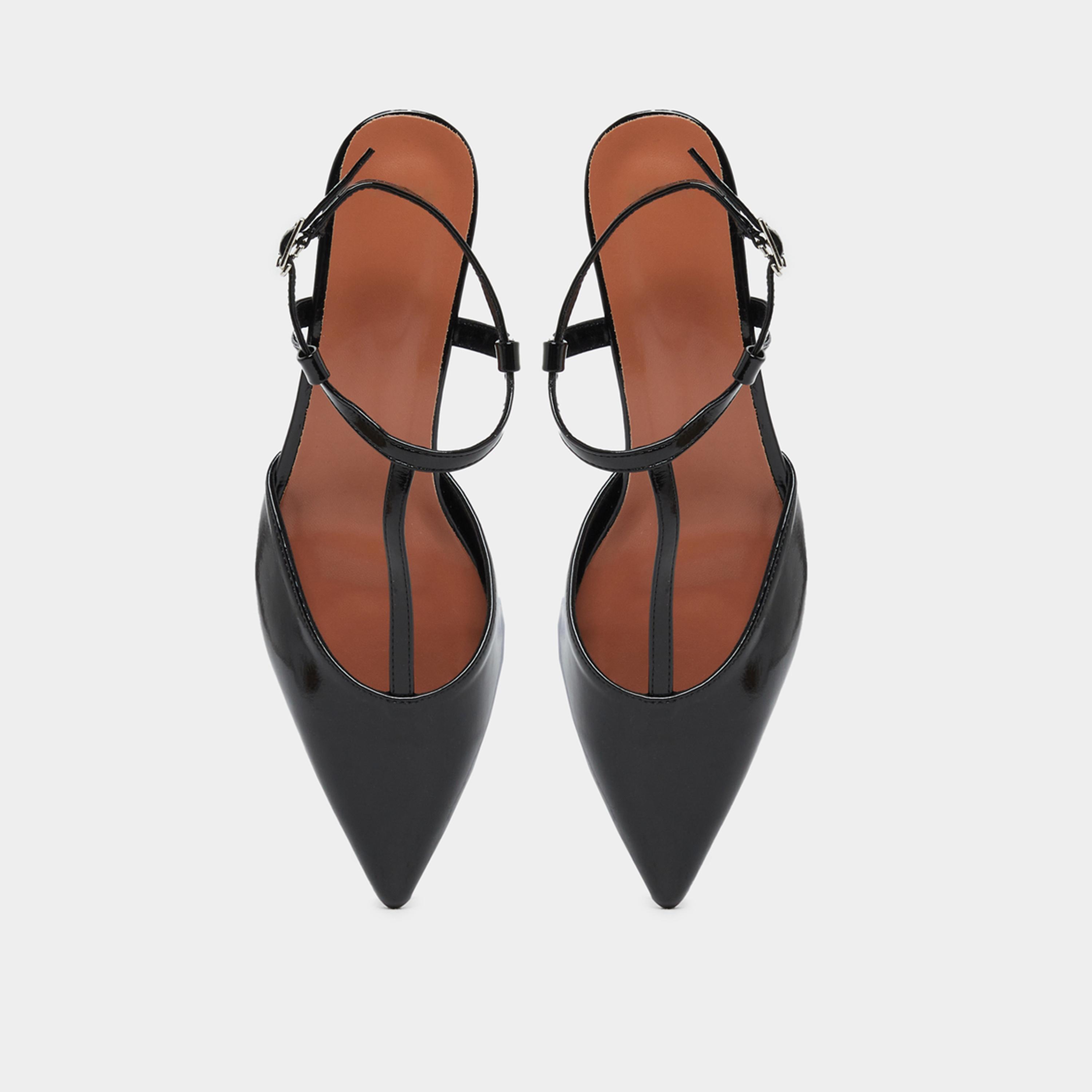 ستايلي - حذاء بكعب صغير وحزام للكاحل ومقدمة مدببة-women-shoes-heels-image-5