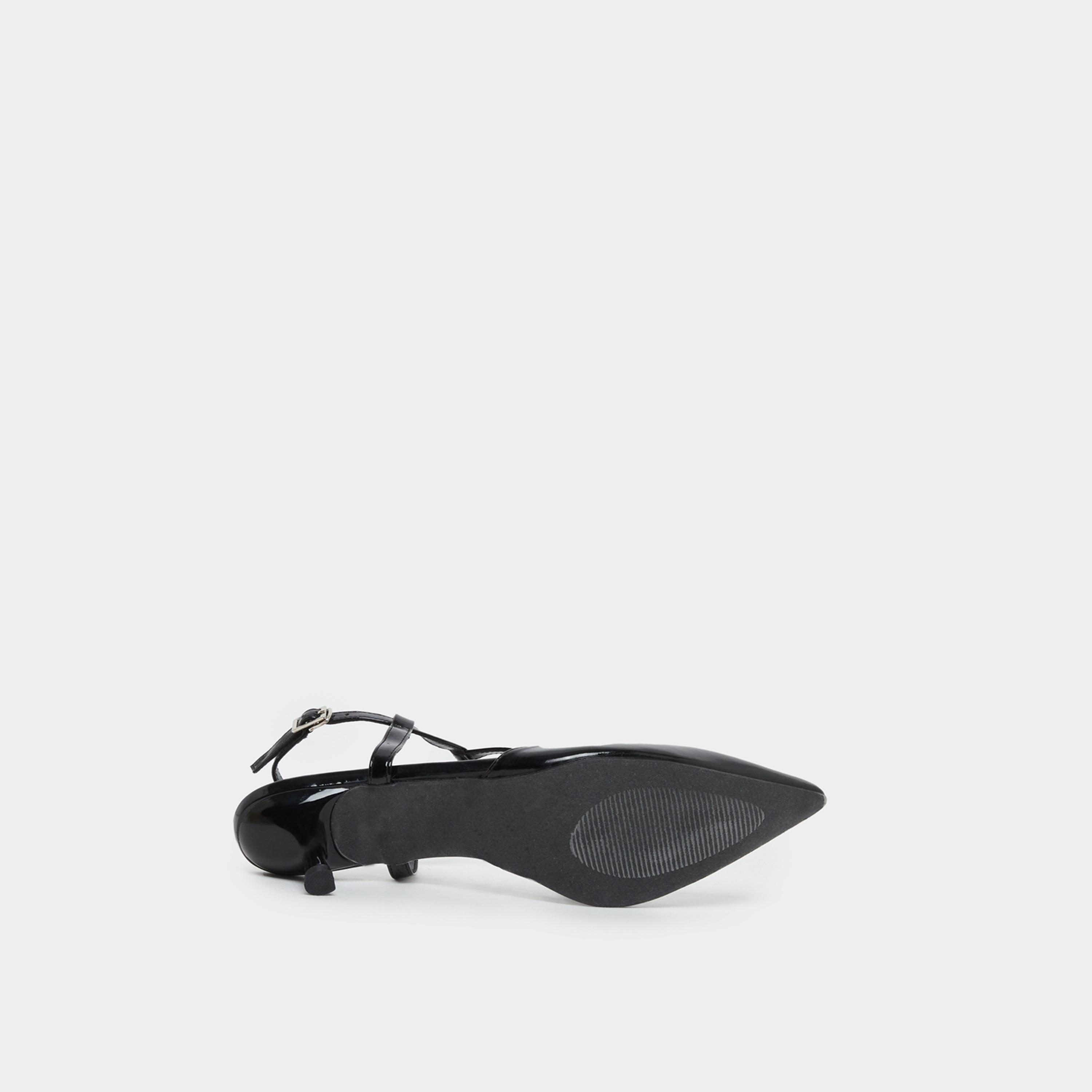 Styli Pointed Toe Ankle Strap Kitten Heel Shoes-women-shoes-heels-image-6
