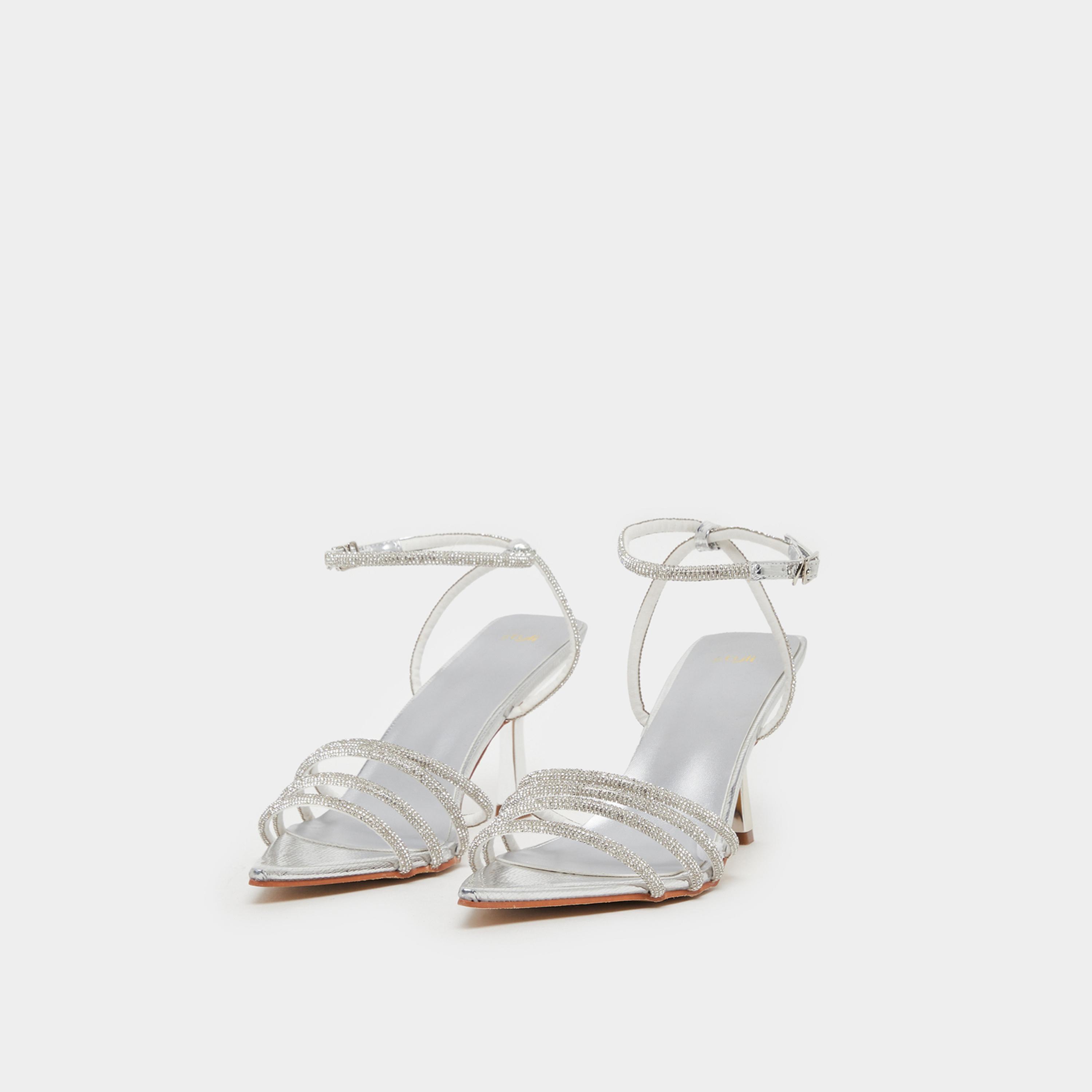ستايلي - صندل ستيليتو مزين بحزام كاحل-women-shoes-sandals-heeled-image-2
