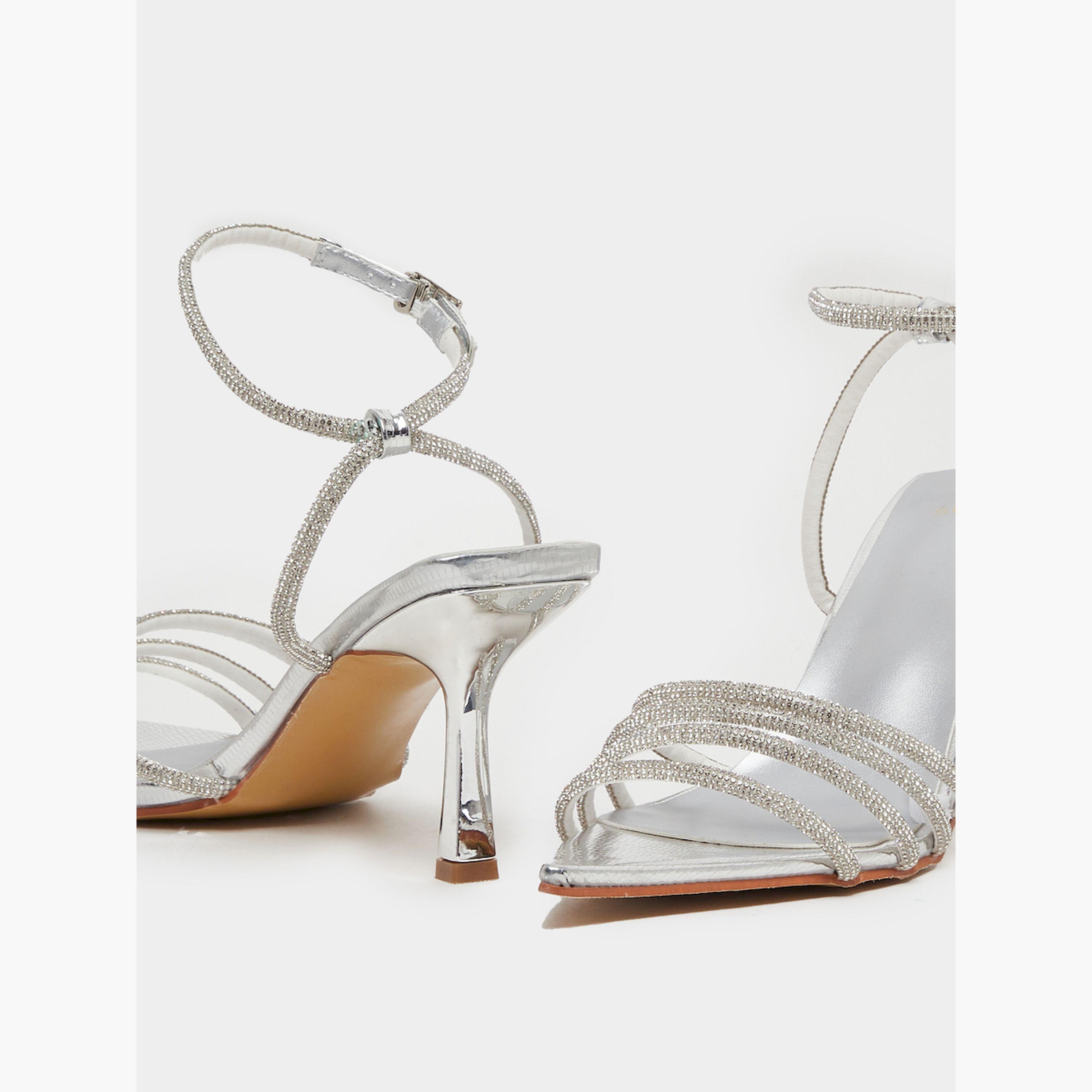 Styli Ankle Strap Embellished Stiletto Heel Sandals-women-shoes-sandals-heeled-image-3