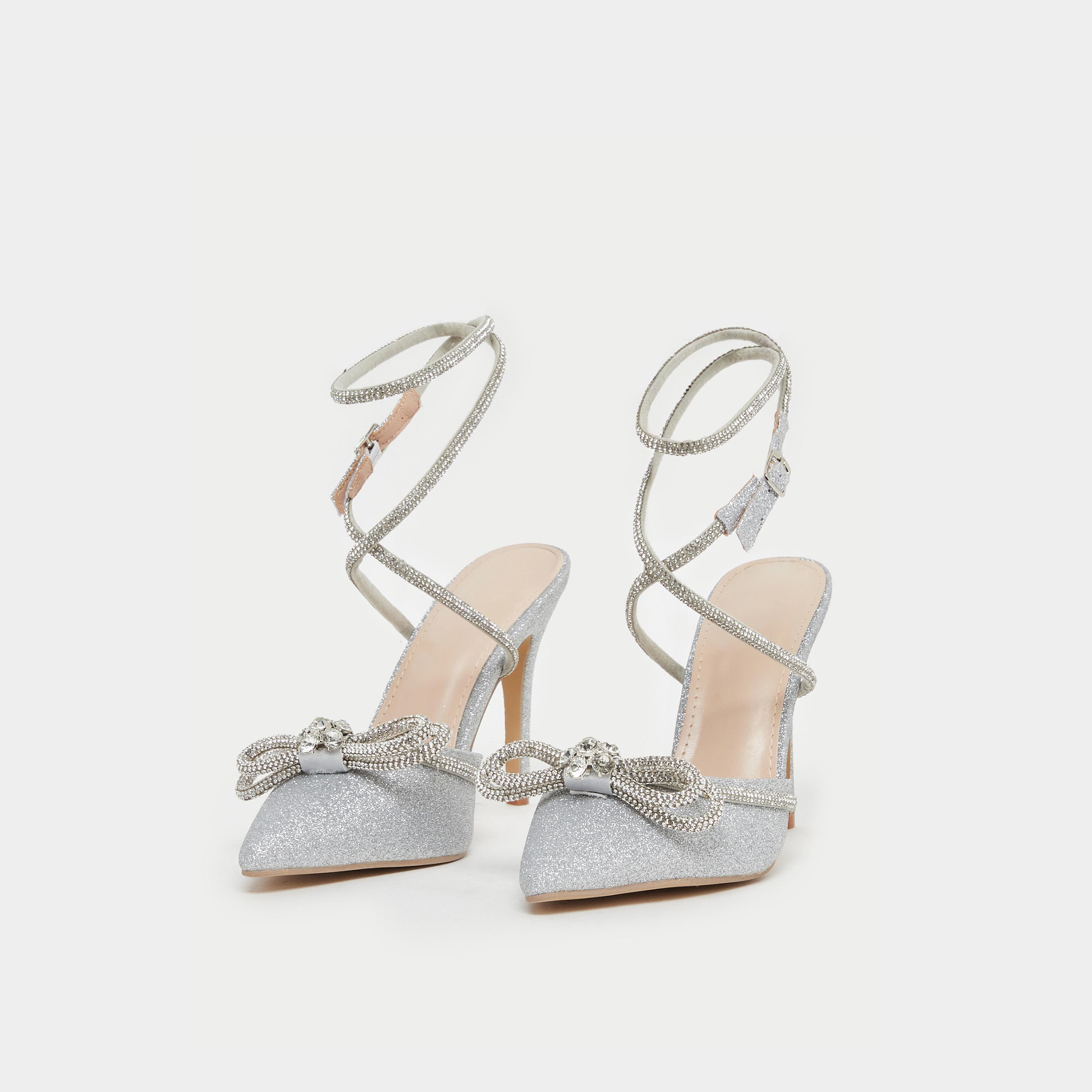 ستايلي - حذاء كعب عالٍ مزين بفيونكة-women-shoes-heels-image-2
