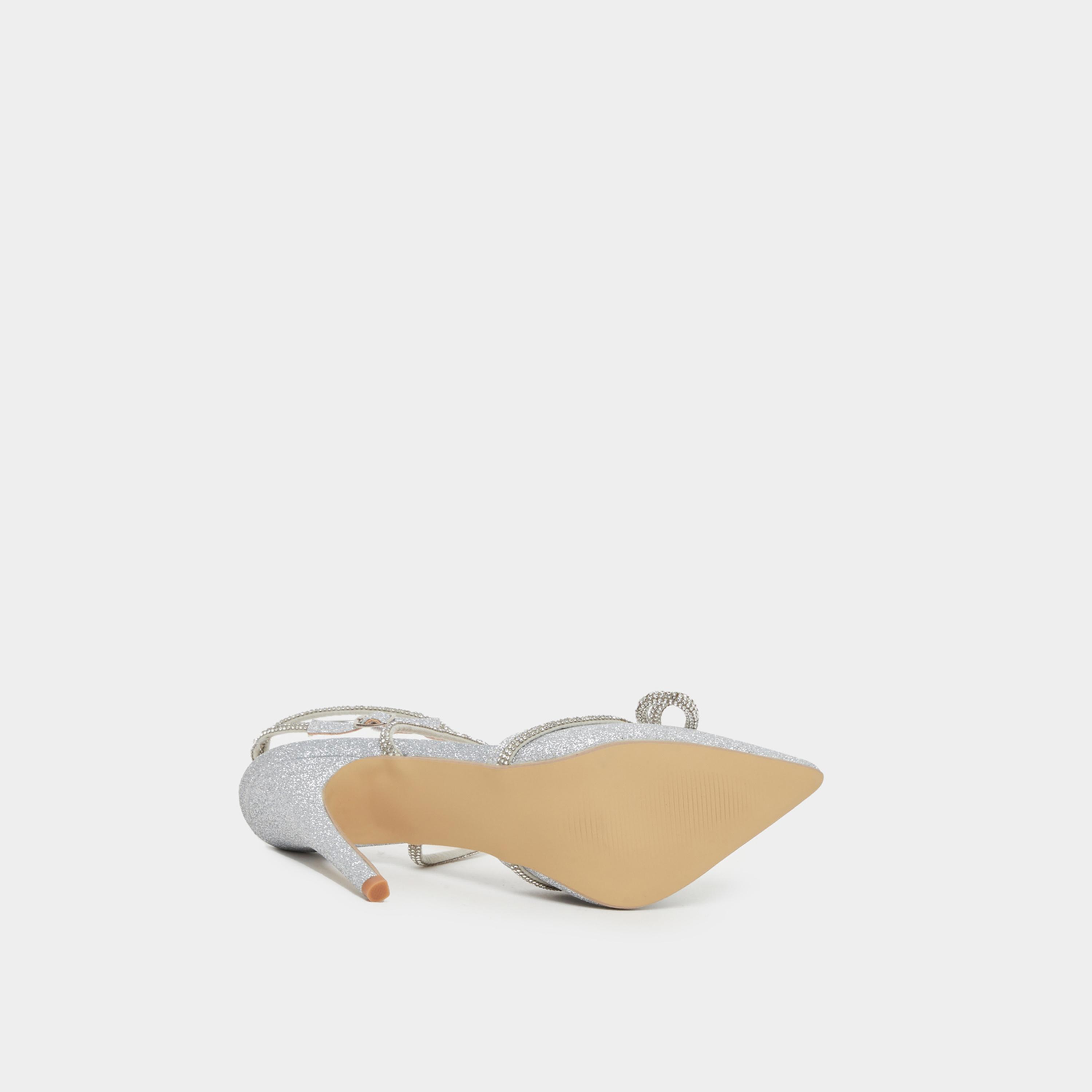 Styli Embellished Bow Detail Gladiator Strap Heel Shoes-women-shoes-heels-image-6