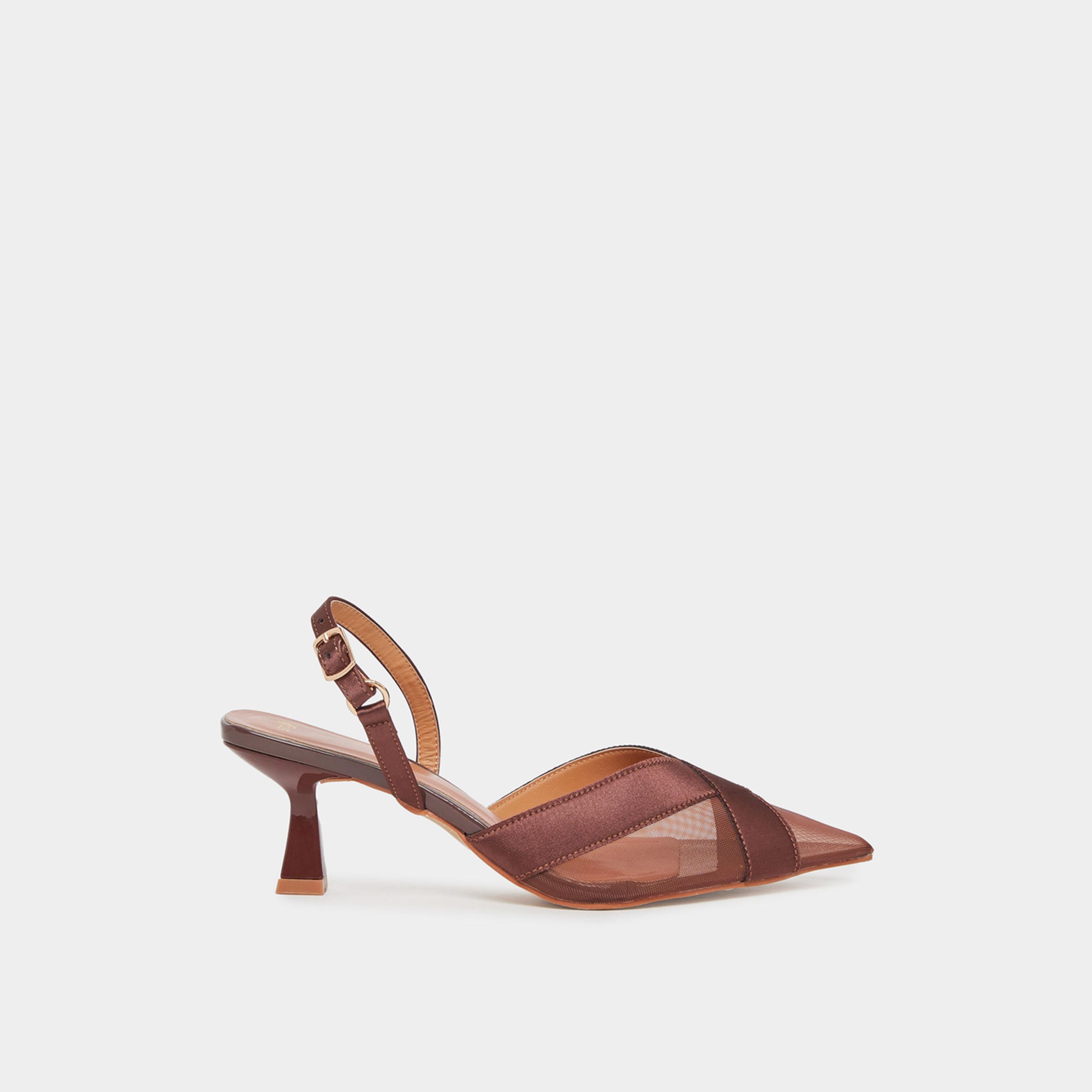Styli Criss Cross Pointed Toe Back Strap Pumps-women-shoes-heels-image-1