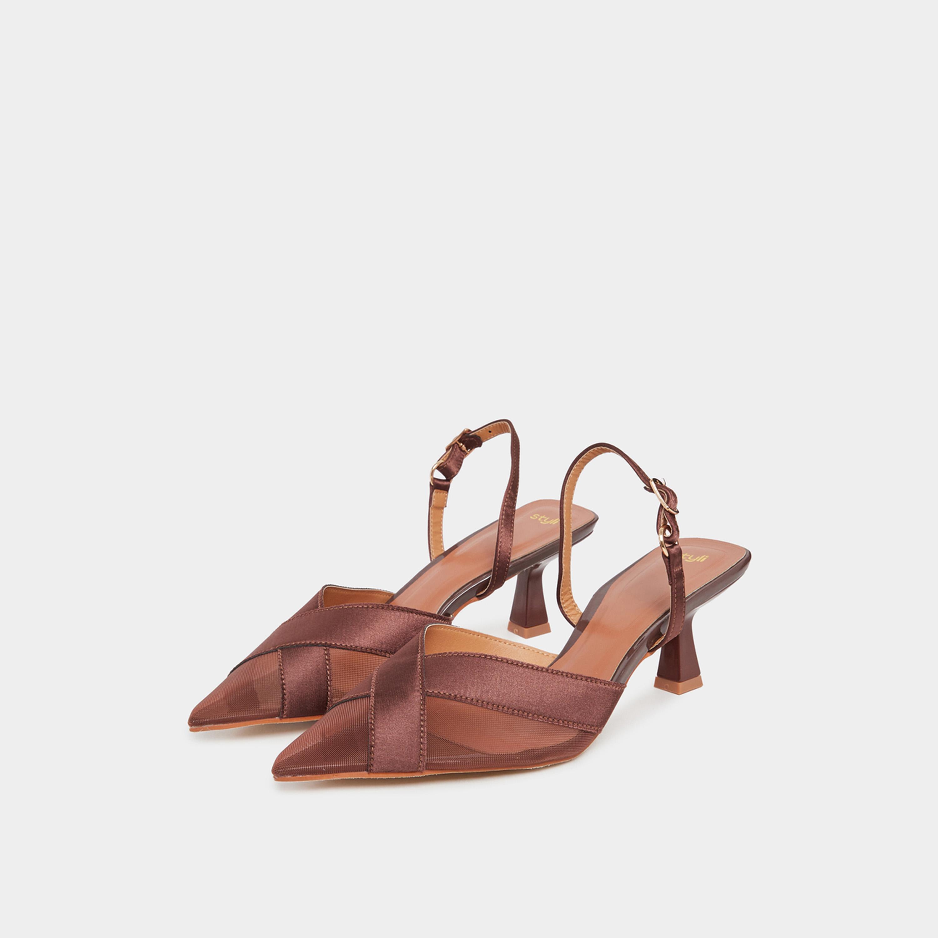 Styli Criss Cross Pointed Toe Back Strap Pumps-women-shoes-heels-image-2