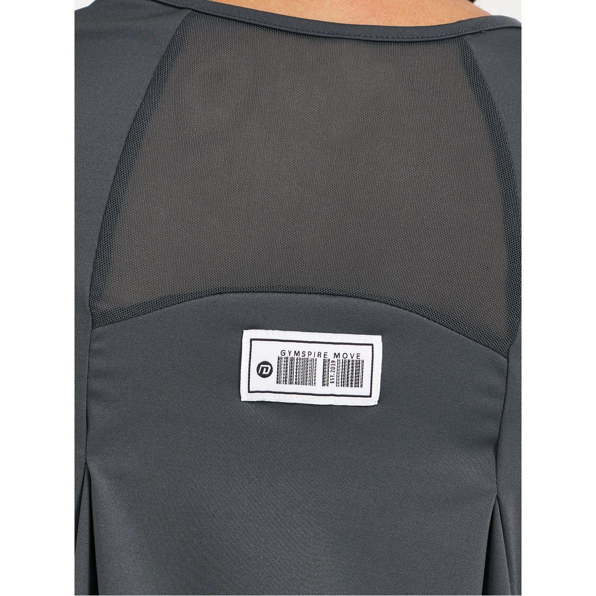 Styli Gymspire Edition - Label Text Print Mesh Insert Short Sleeve Top-women-clothing-sportswearandactivewear-tshirtsandvests-image-4