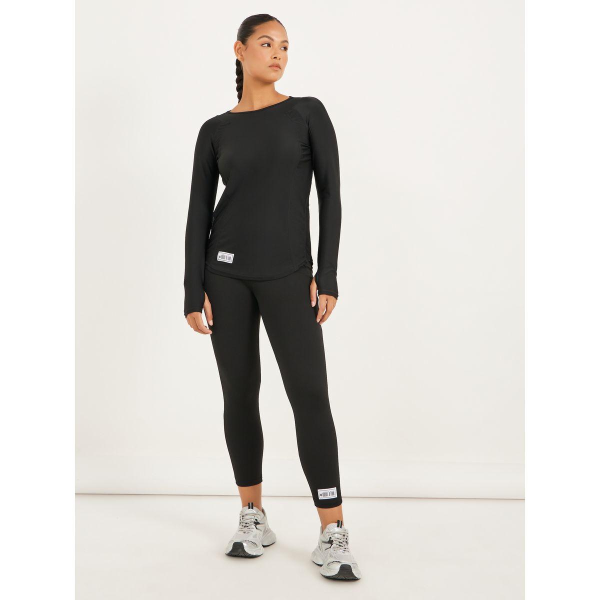 Styli Gymspire Edition - Label Ruched Waist 7/8 Leggings-women-clothing-sportswearandactivewear-bottoms-joggersandtrackpants-image-1