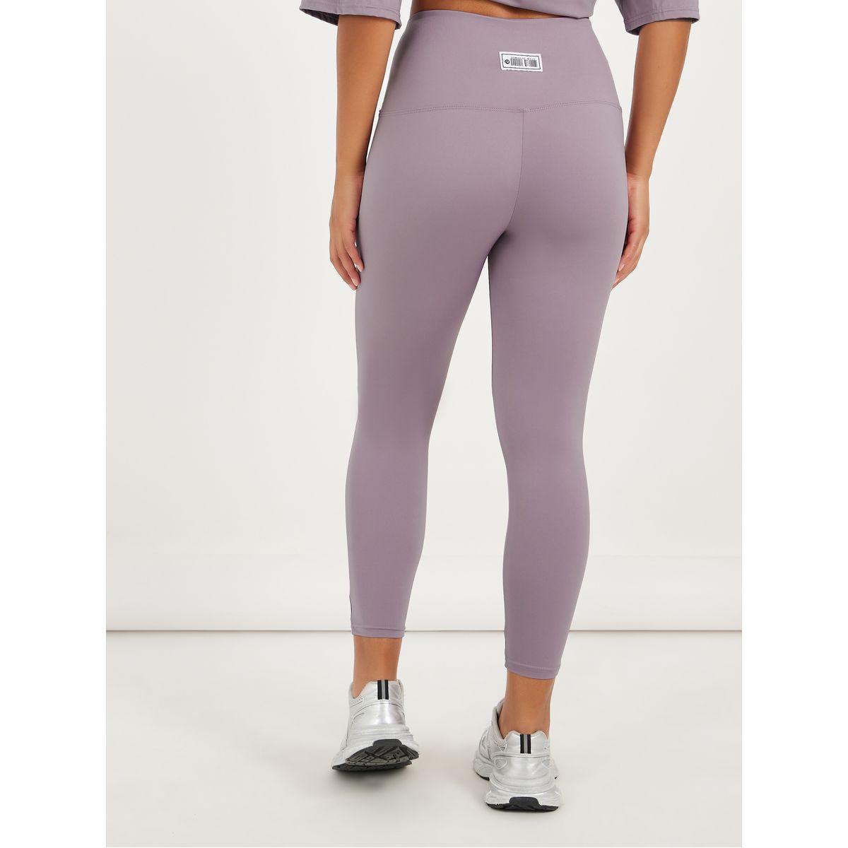 ليقنز بطول 7/8 وخصر مزموم مزين بشارة-women-clothing-sportswearandactivewear-bottoms-joggersandtrackpants-image-3