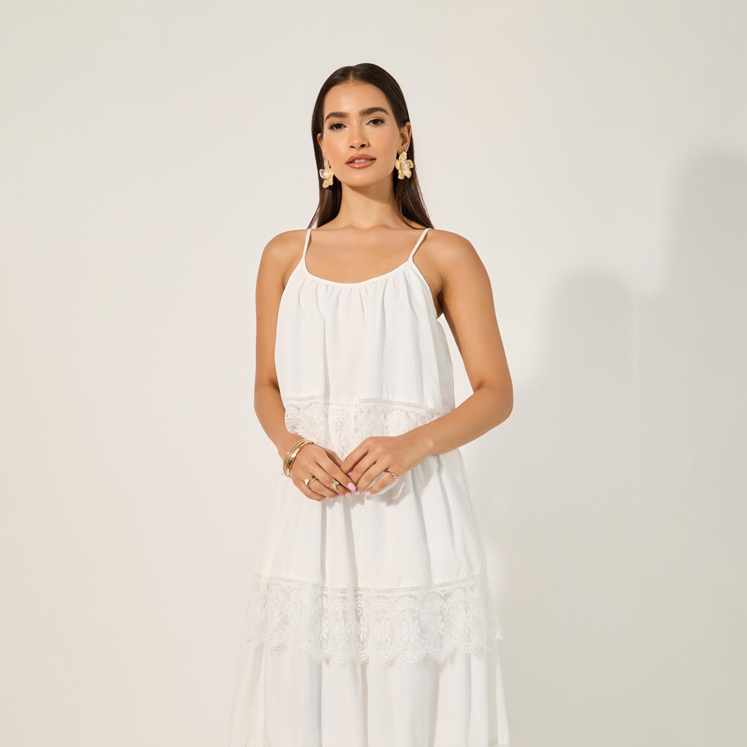 Styli Plain Strappy Tiered Maxi Dress-women-clothing-dresses-image-3