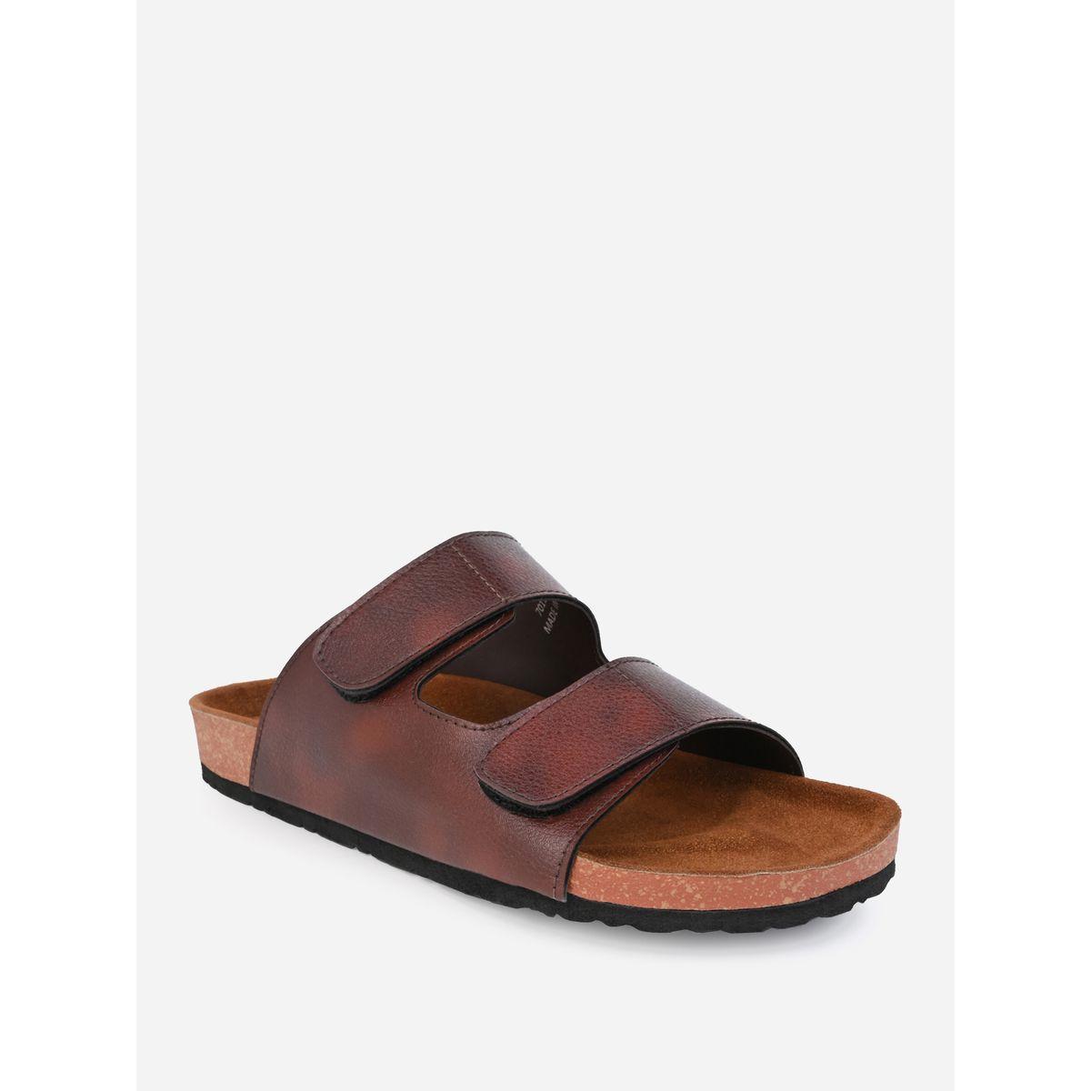 Styli Solid Double Strap Slip-On Sandals-men-shoes-sandals-image-4