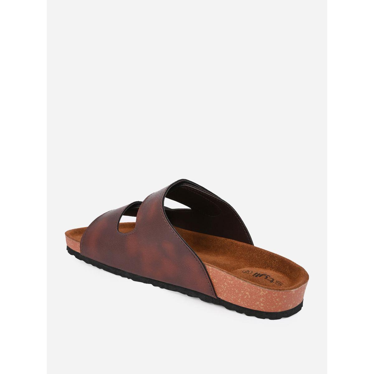 Styli Solid Double Strap Slip-On Sandals-men-shoes-sandals-image-5