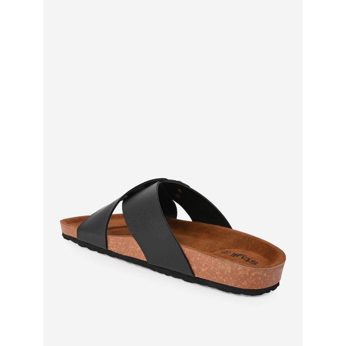 Styli Buckle Detail Double Strap Platform Sole Sandals-men-shoes-sandals-image-5