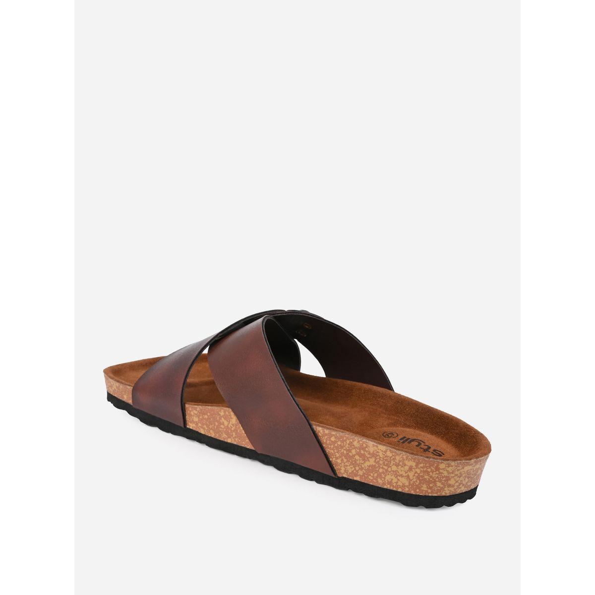 Styli Buckle Detail Double Strap Platform Sole Sandals-men-shoes-sandals-image-5