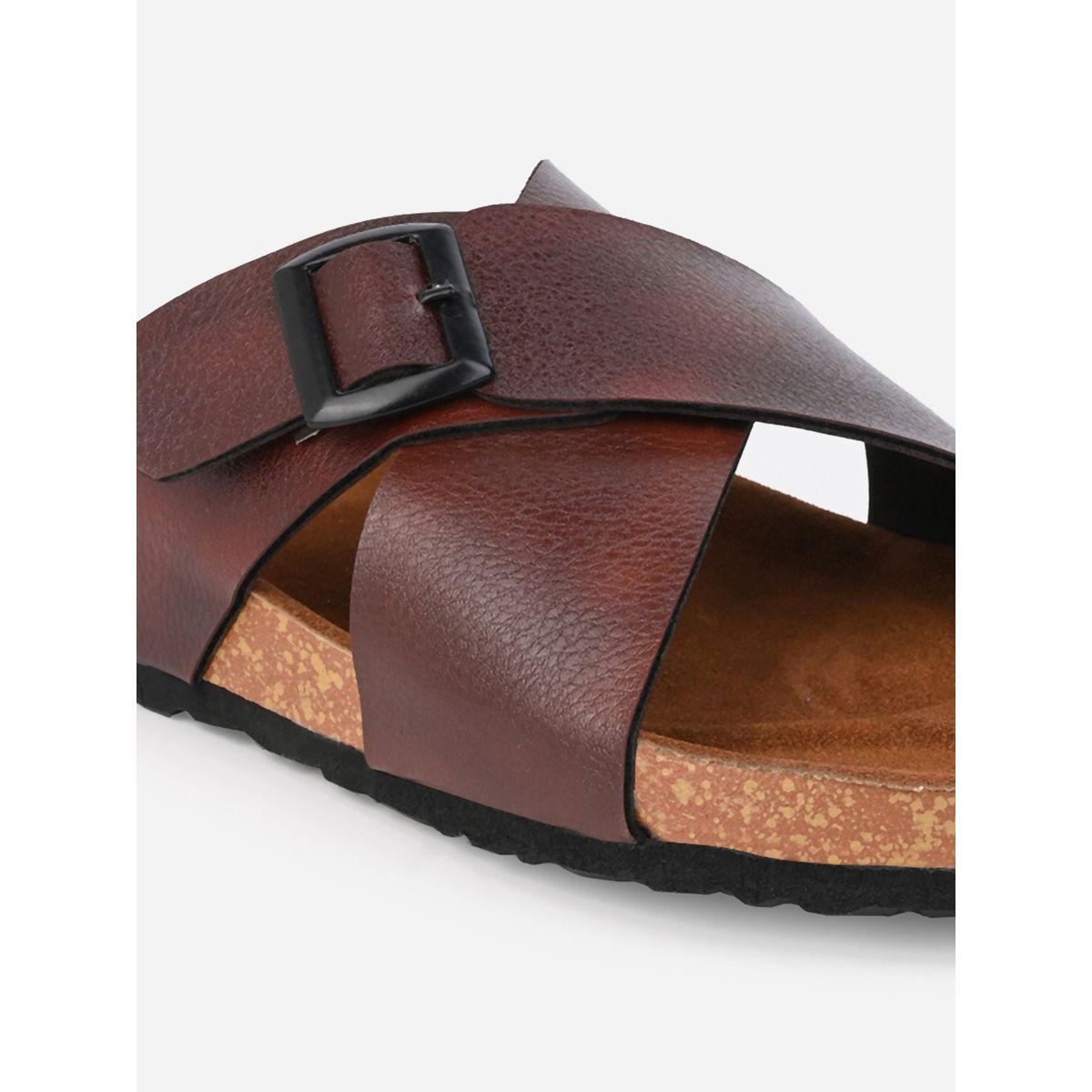 Styli Buckle Detail Double Strap Platform Sole Sandals-men-shoes-sandals-image-7
