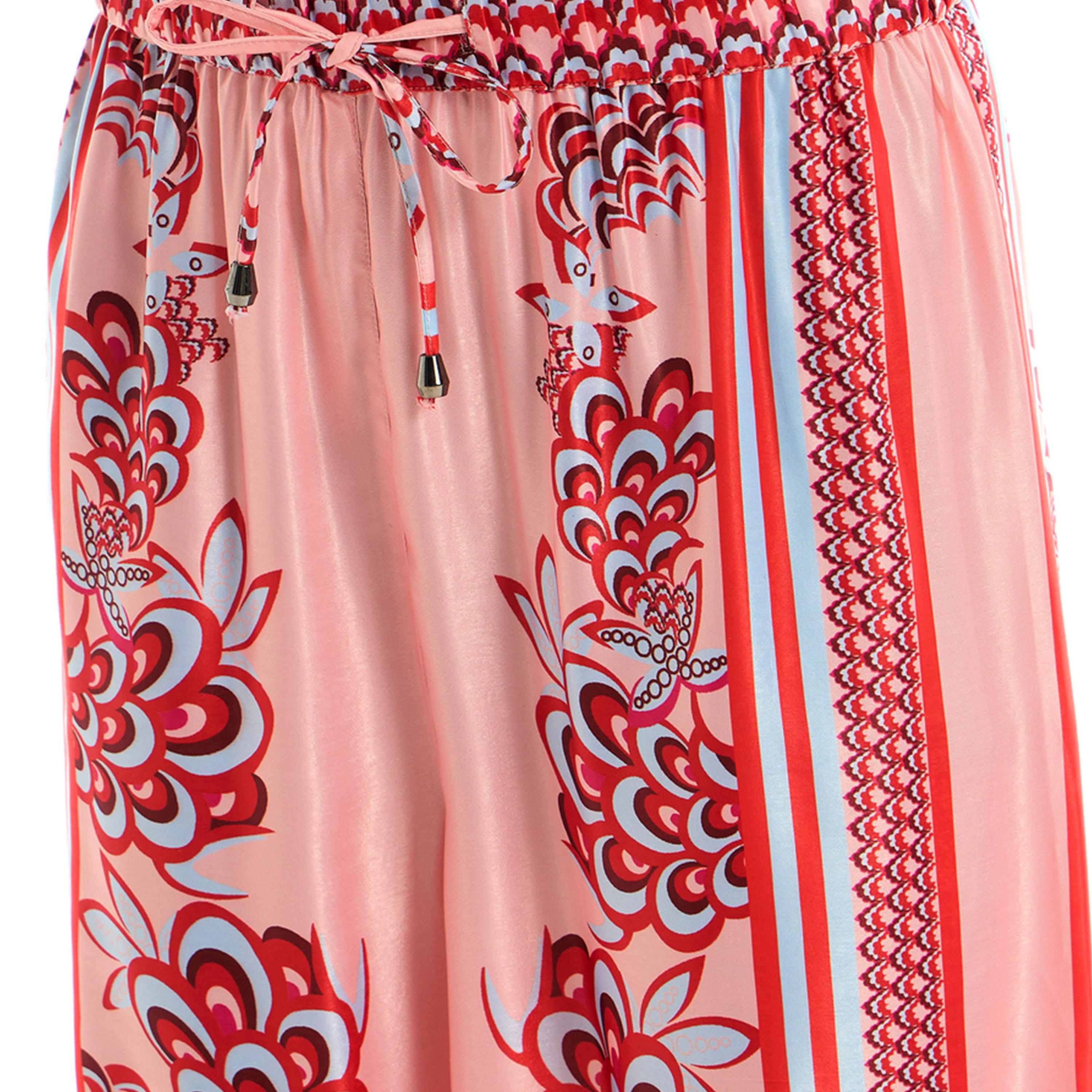 طقم منسق من بنطال وبلوزة مطبعة بالكامل ساسافراس × ستايلي-women-clothing-coordsets-image-5