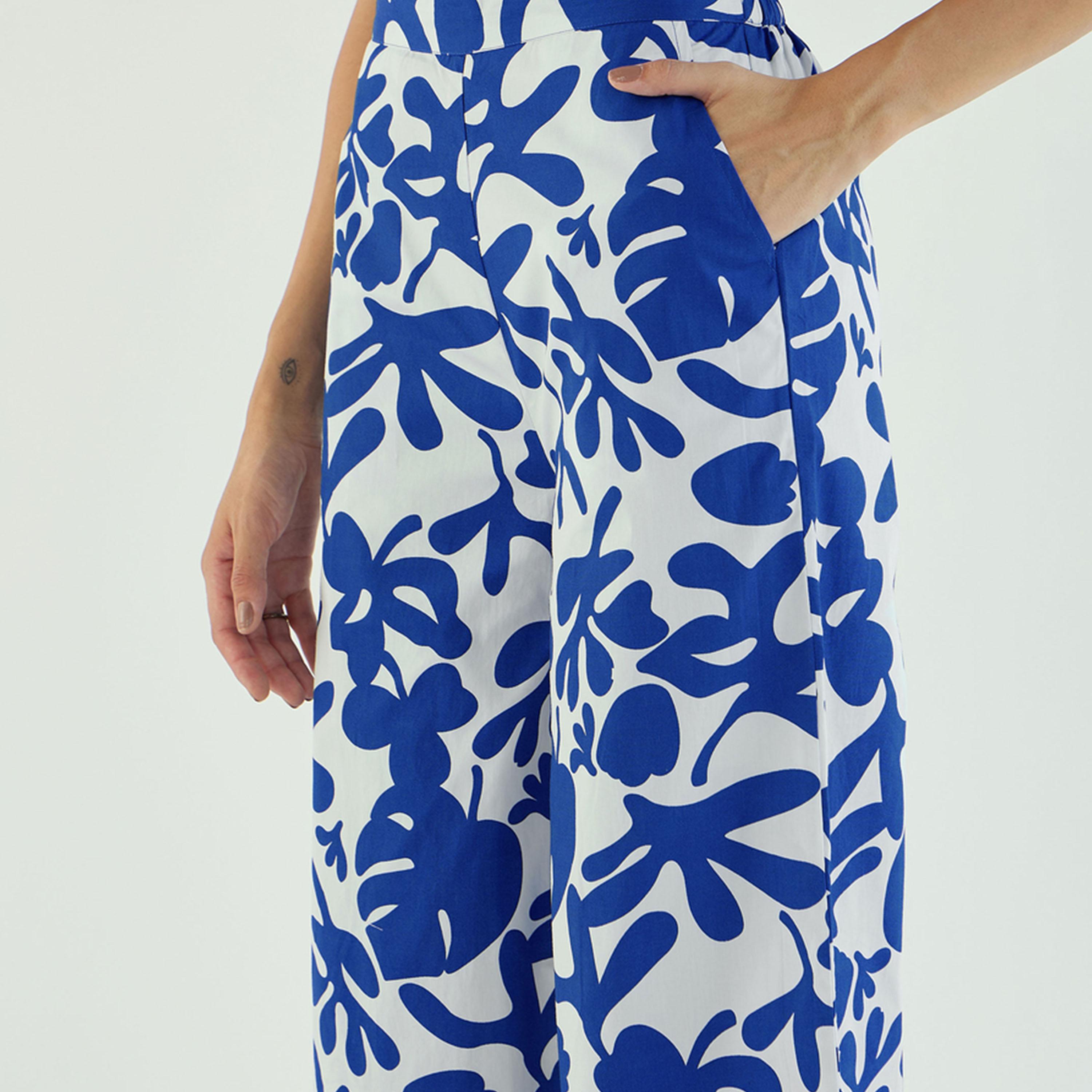 Sassafras X Styli  Floral Print Longline Shirt & Pants Co-Ords-women-clothing-coordsets-image-5