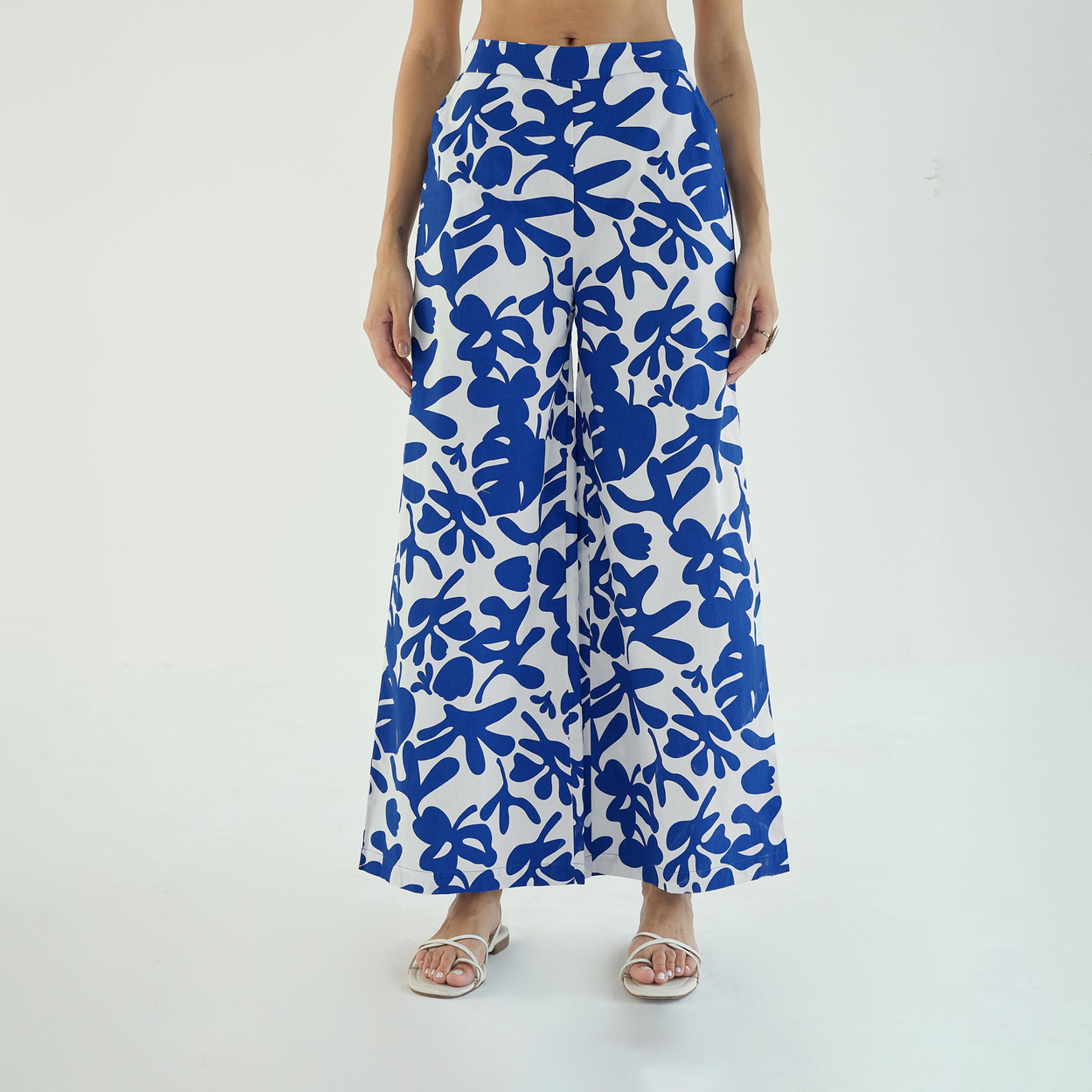 Sassafras X Styli  Floral Print Longline Shirt & Pants Co-Ords-women-clothing-coordsets-image-8