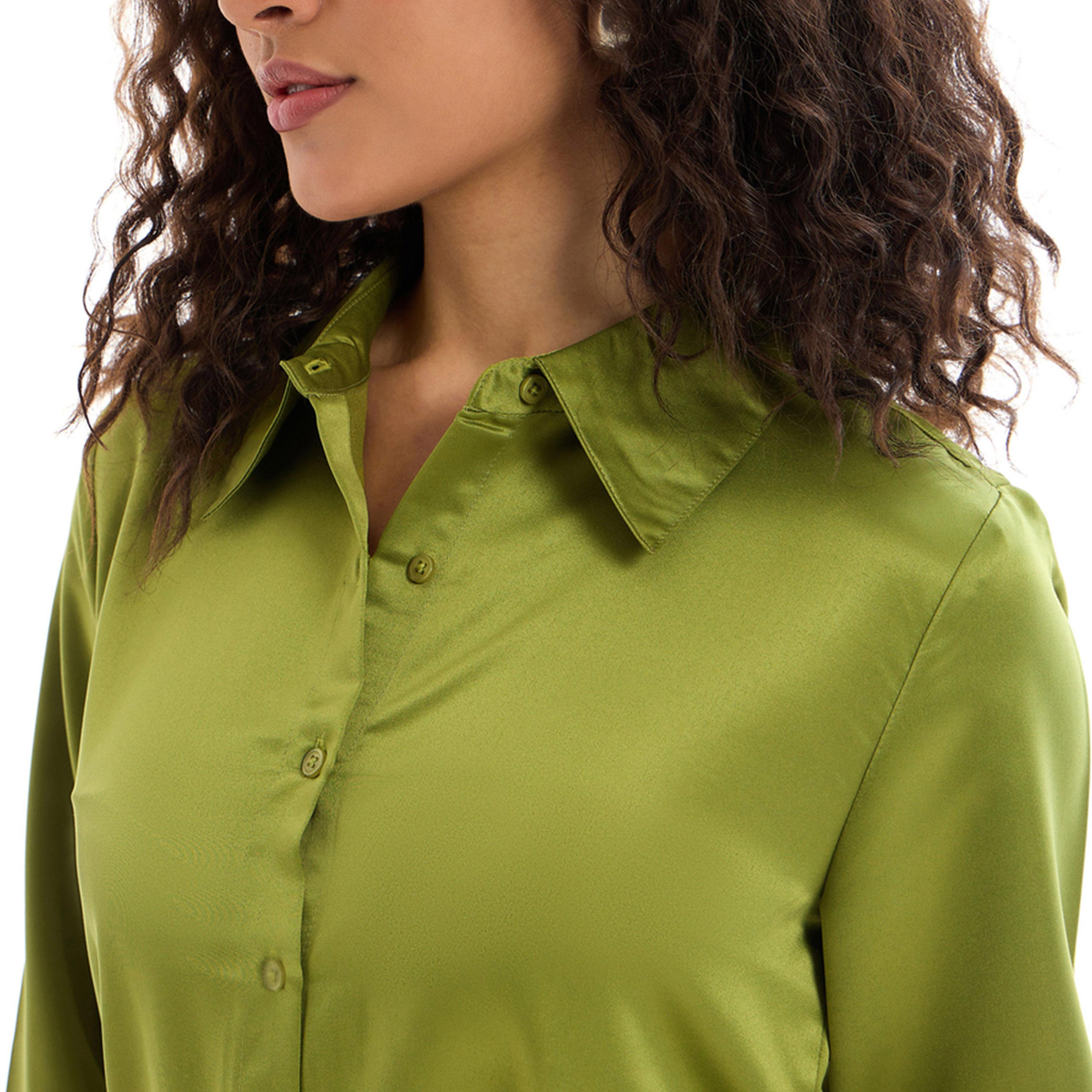 فستان قصير ساتان بحزام خصر ساسافراس × ستايلي-women-clothing-dresses-image-4