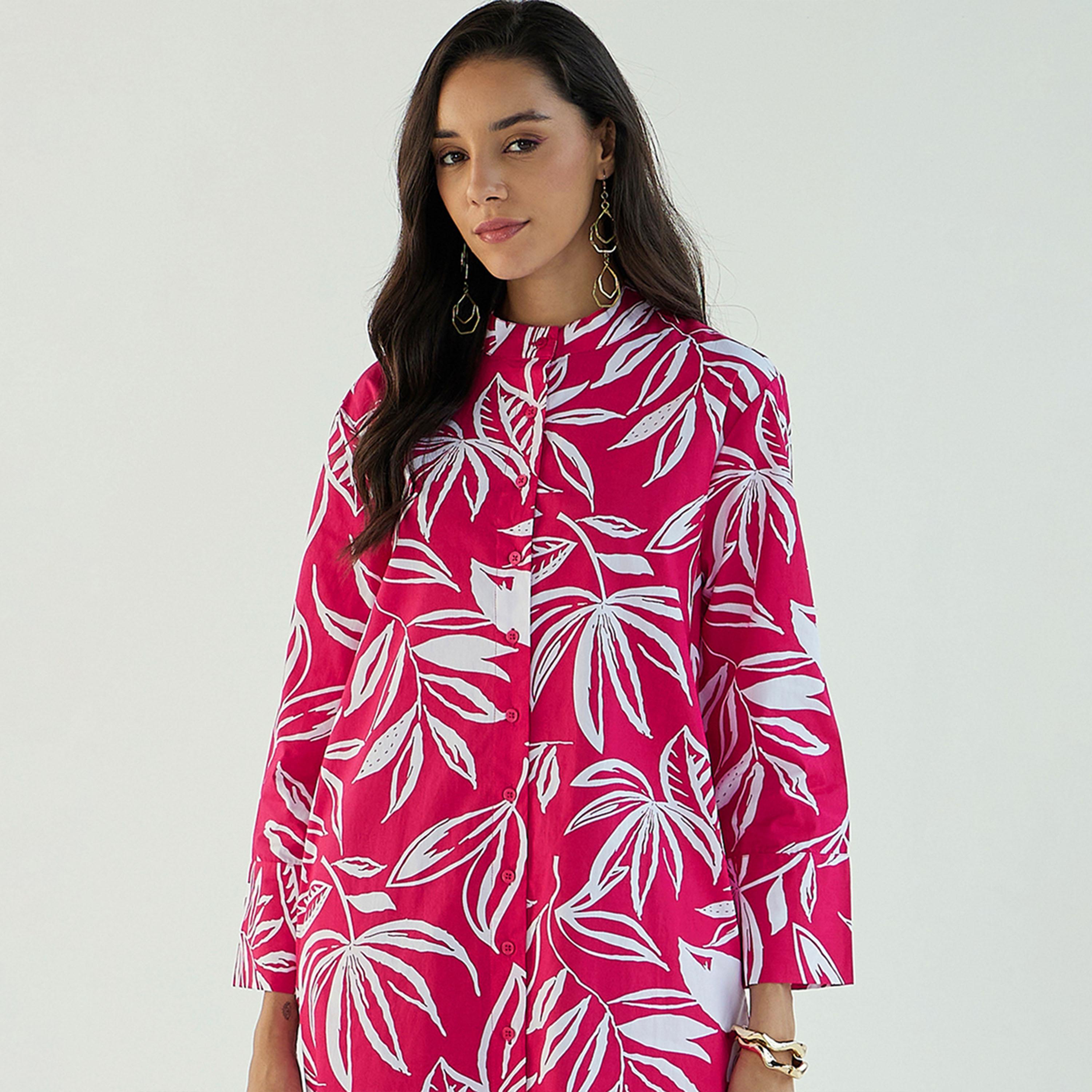 فستان ميدي بطبعة زهور وجيوب جانبية ساسافراس × ستايلي-women-clothing-dresses-image-7