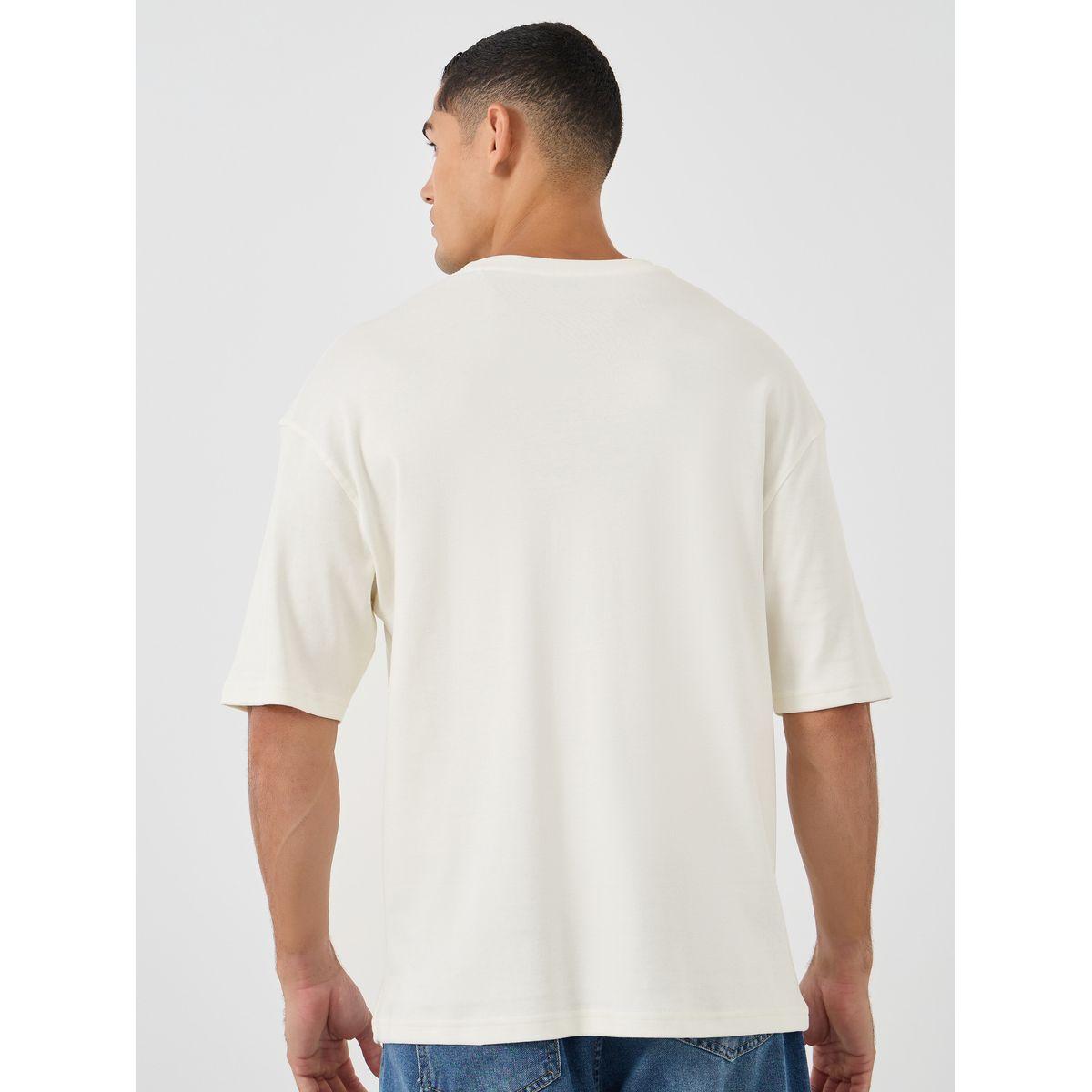 Styli Embroidered Detail Crew Neck Oversized T-Shirt-men-clothing-tshirtsandpolos-tshirts-image-4
