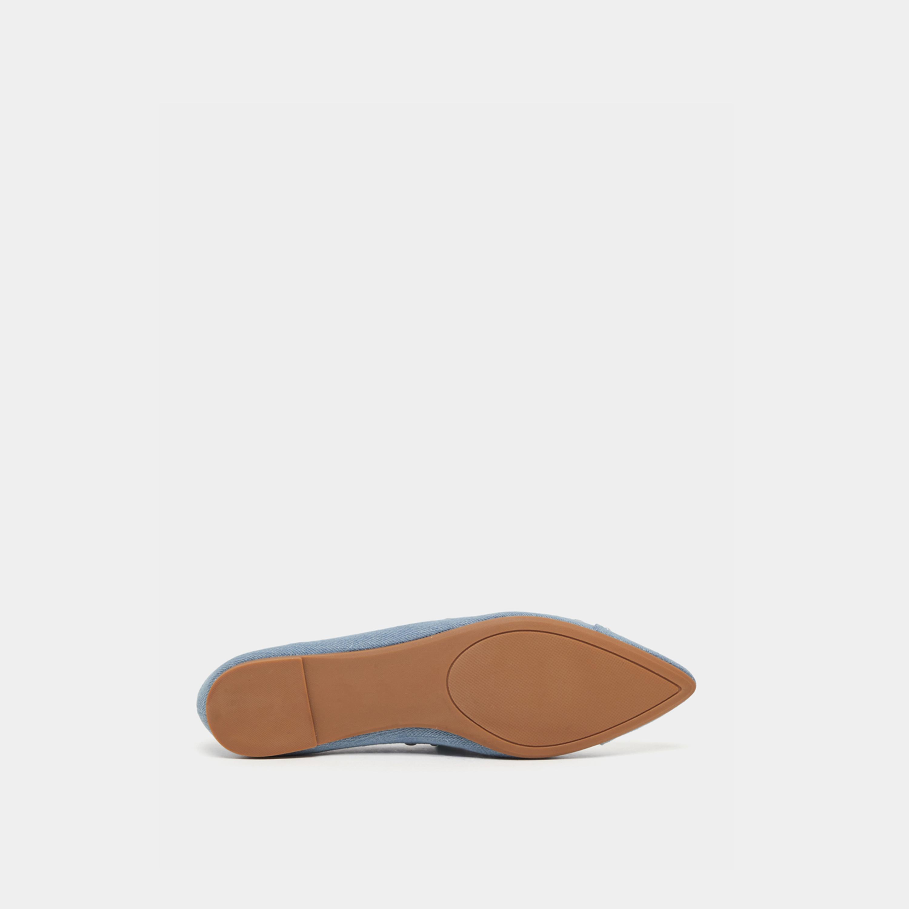 Styli Embellished Denim Slip On Pointed Toe Shoes-women-shoes-loafersandmoccasins-image-6
