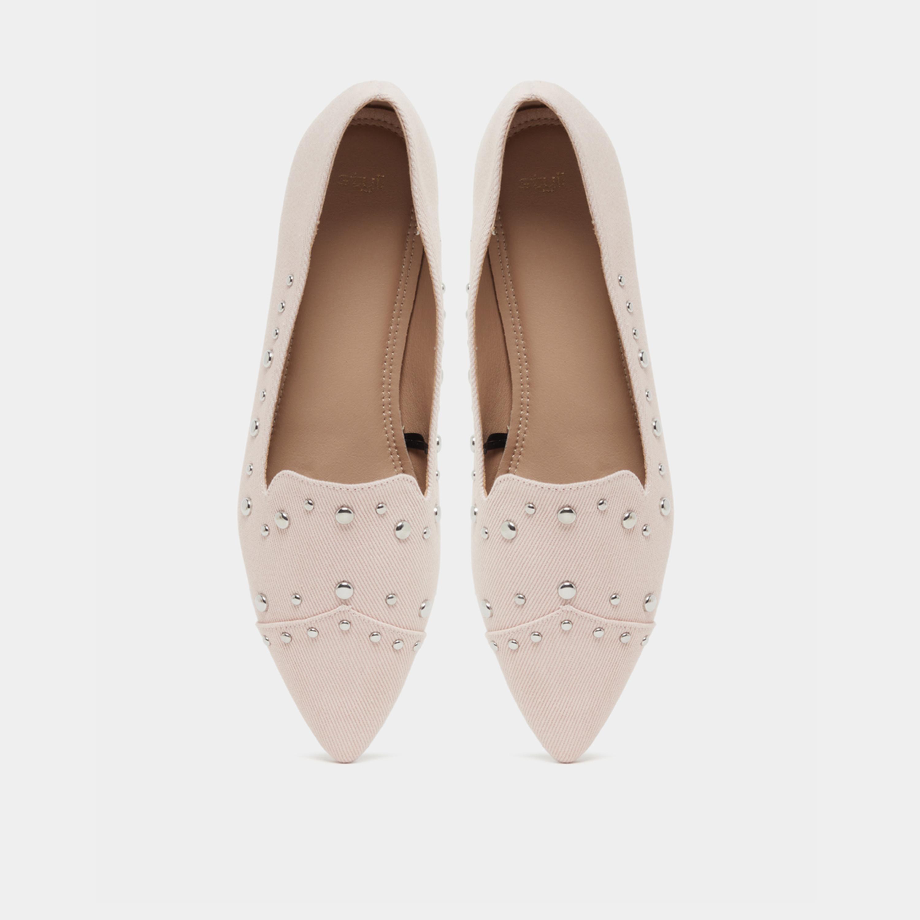 ستايلي - حذاء سهل الارتداء بمقدمة مدببة من جلد سويد مخملي-women-shoes-flats-loafers-image-5
