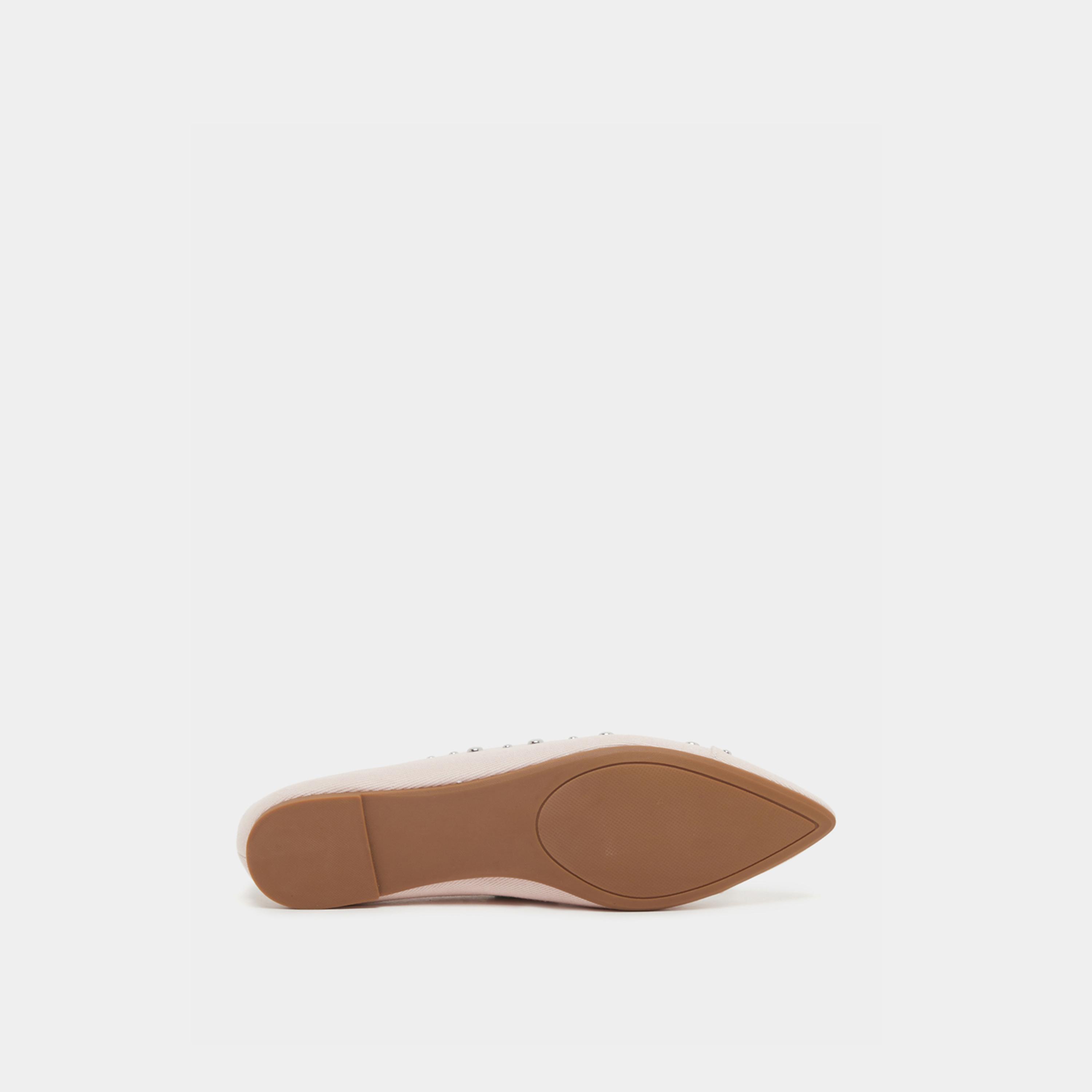 Styli Suede Embellished Slip On Pointed Toe Shoes-women-shoes-flats-loafers-image-6