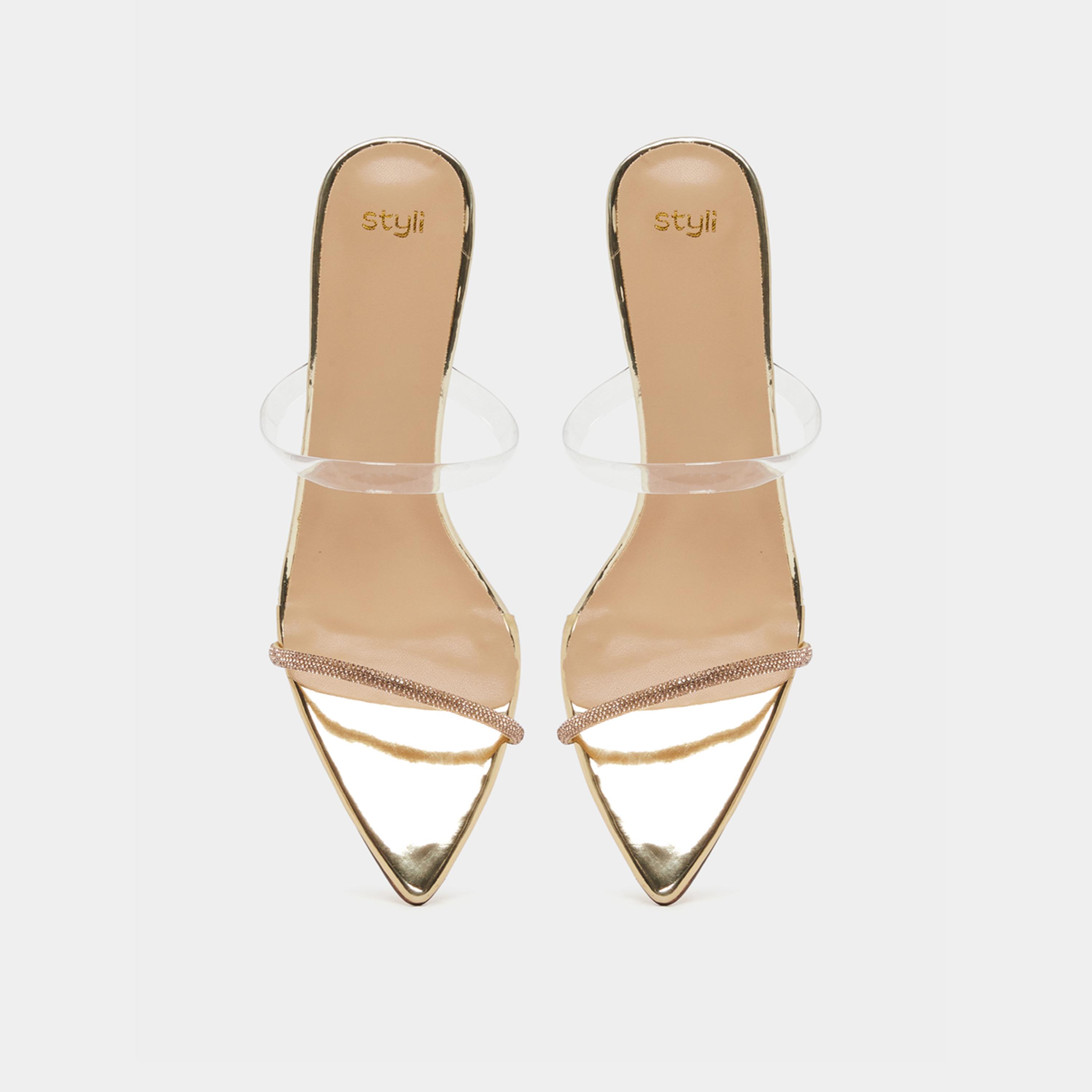 Styli Pointed toe Two strap heel sandals-women-shoes-heels-image-5