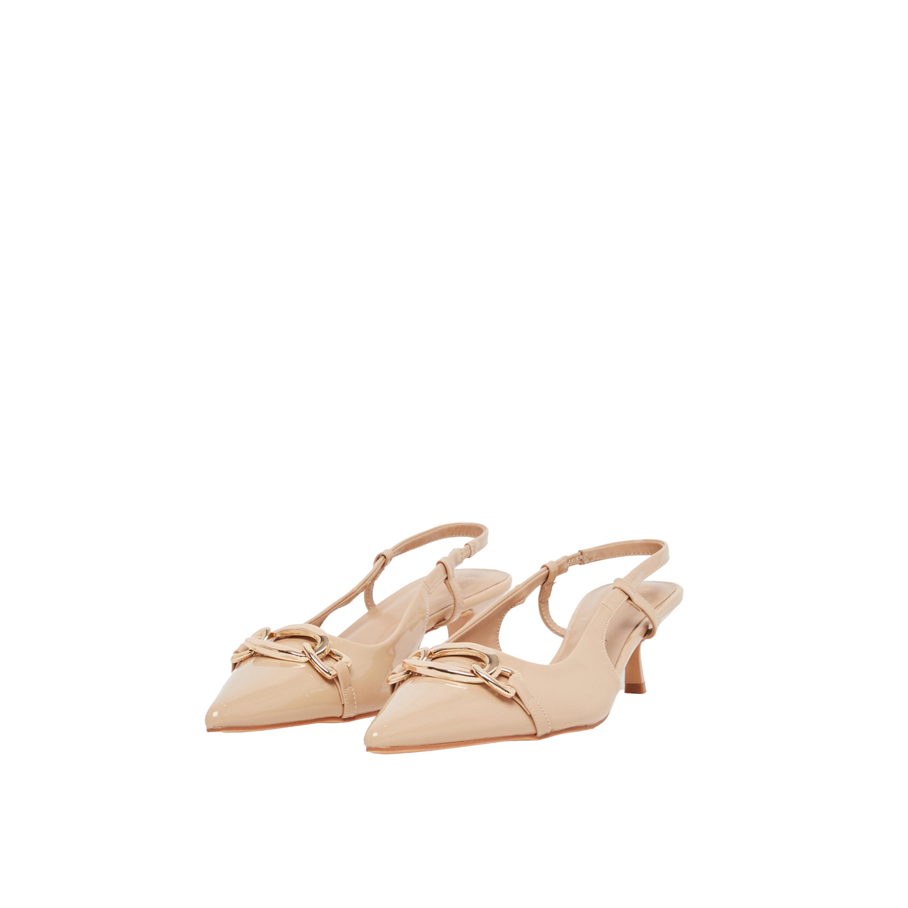 Styli Pointed Toe Slingback Metal Buckle Shoes-women-shoes-heels-image-2